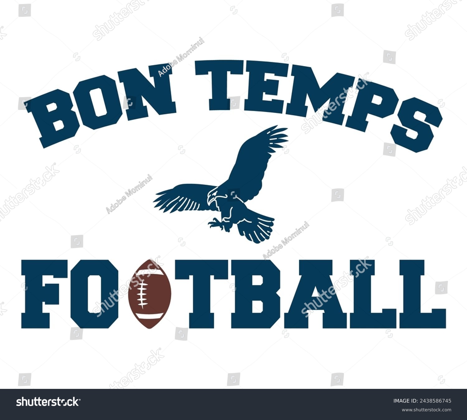 SVG of Bon Temps Football Svg,Football Svg,Football Player Svg,Game Day Shirt,Football Quotes Svg,American Football Svg,Soccer Svg,Cut File,Commercial use svg