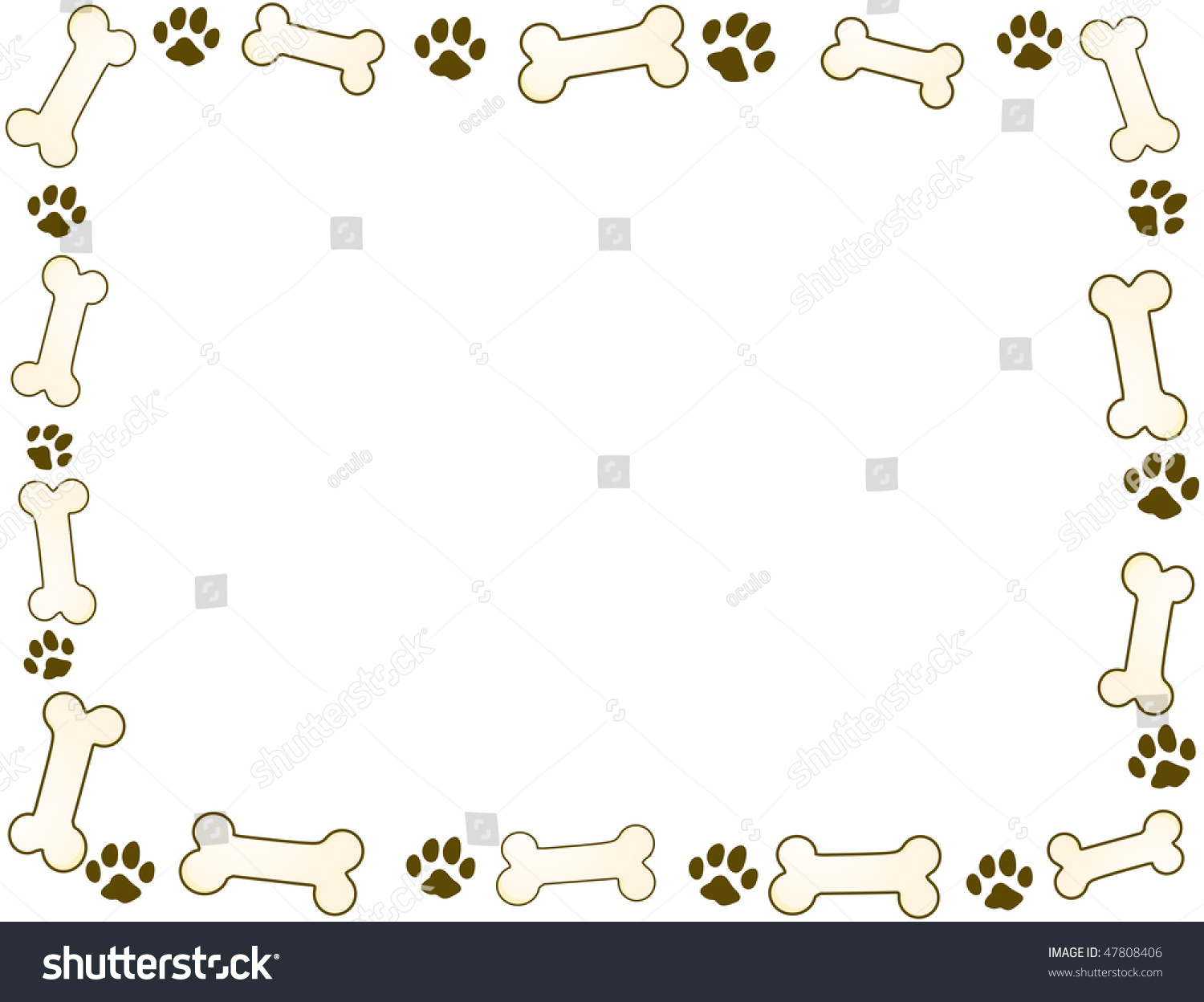 2,537 Dog bones frame Images, Stock Photos & Vectors | Shutterstock