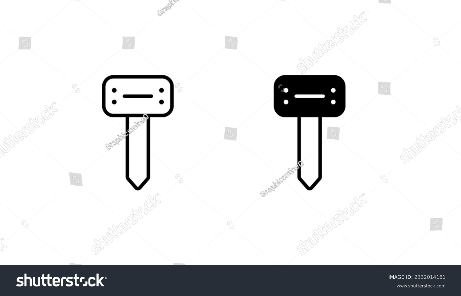 SVG of Boning Rod icon design with white background stock illustration svg