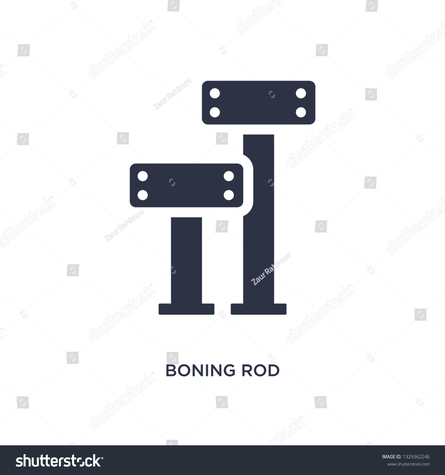 SVG of boning rod icon. Simple element illustration from construction concept. boning rod editable symbol design on white background. Can be use for web and mobile. svg