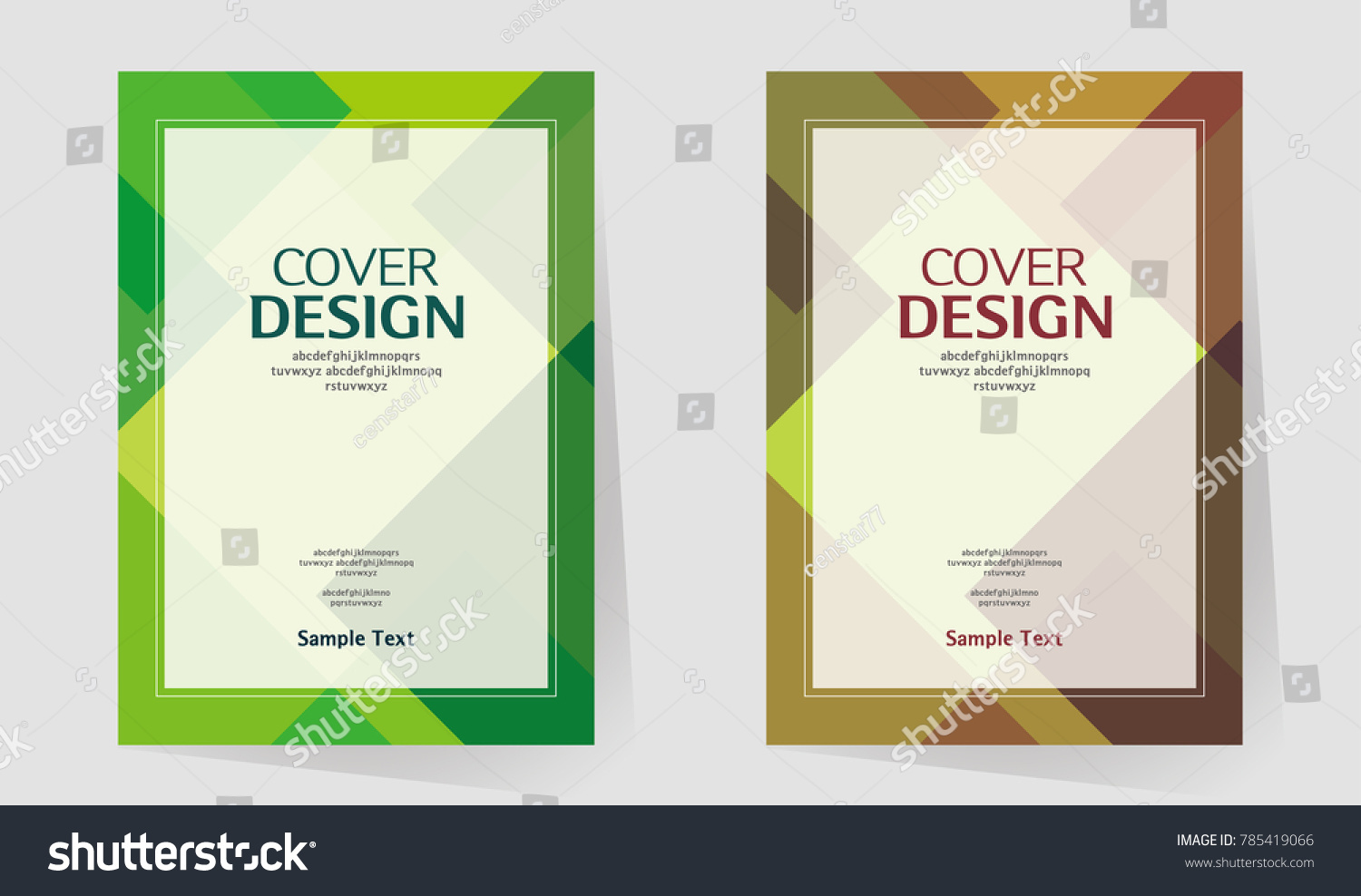 book cover annual report design layout stock vector royalty free