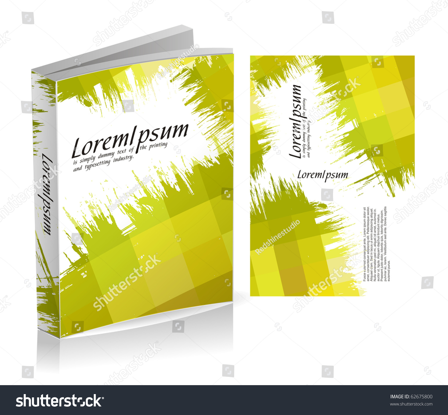 Book Cover Design Isolated Over Colorful Background, Vector ...