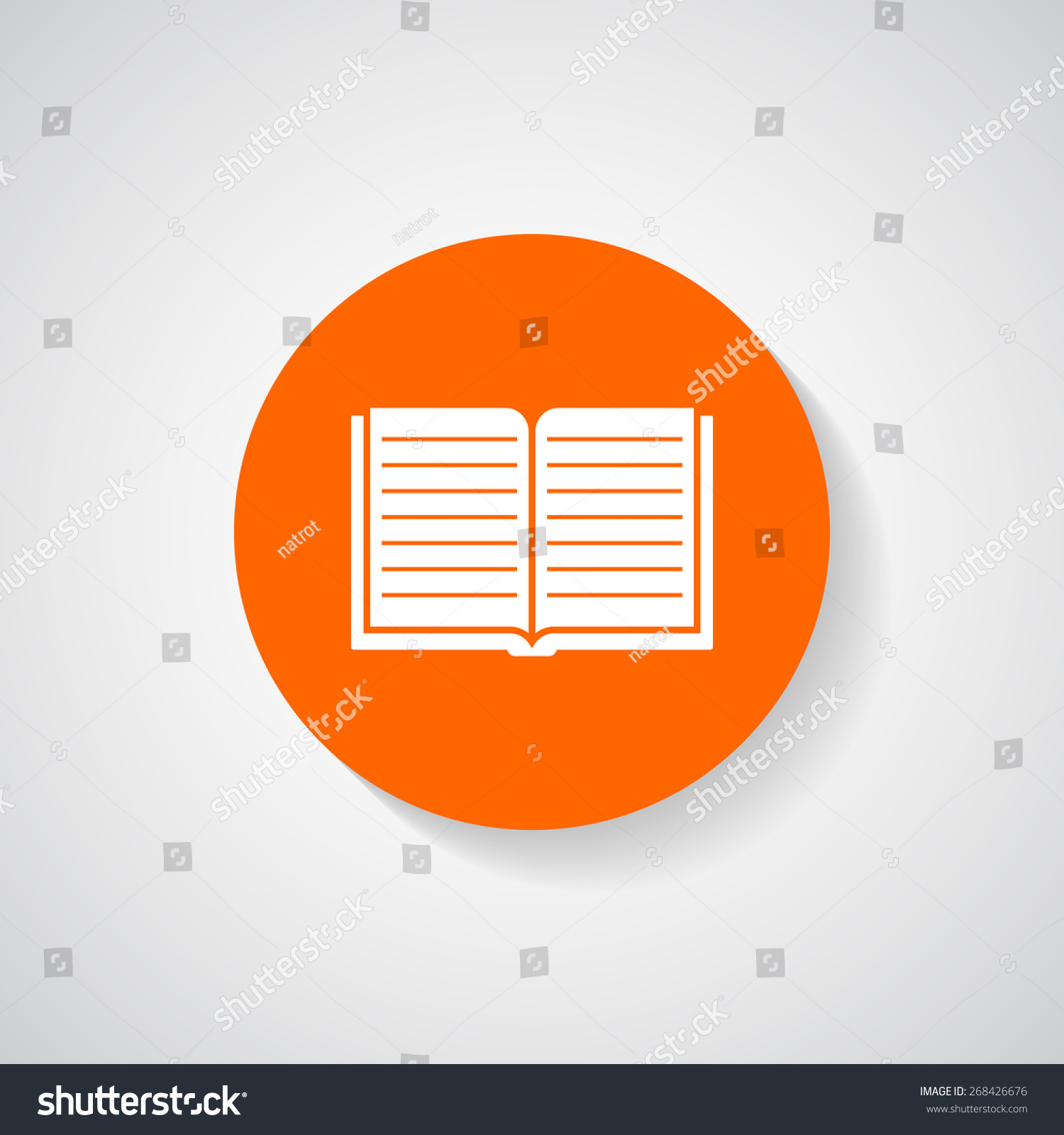 Book Icon Vector Stock Vector (Royalty Free) 268426676 - Shutterstock