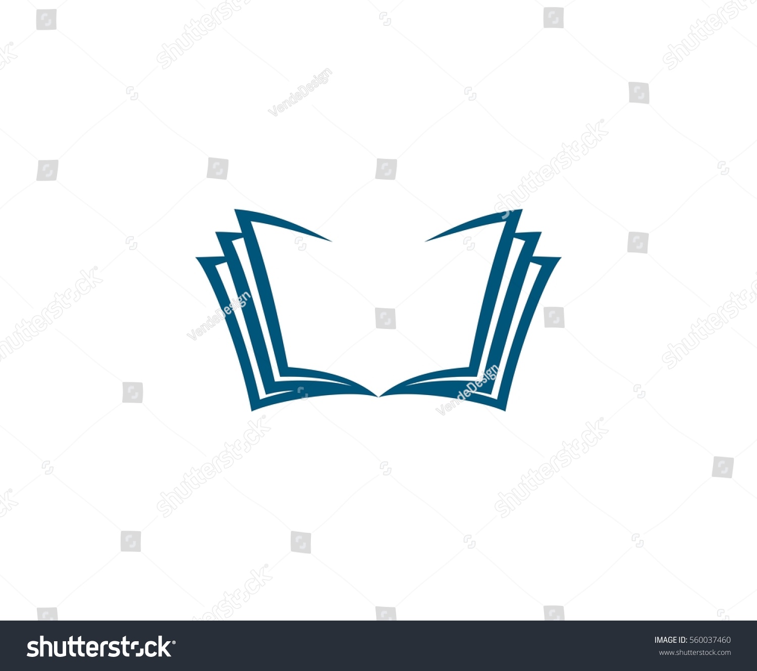 Book Logo Stock Vector 560037460 - Shutterstock