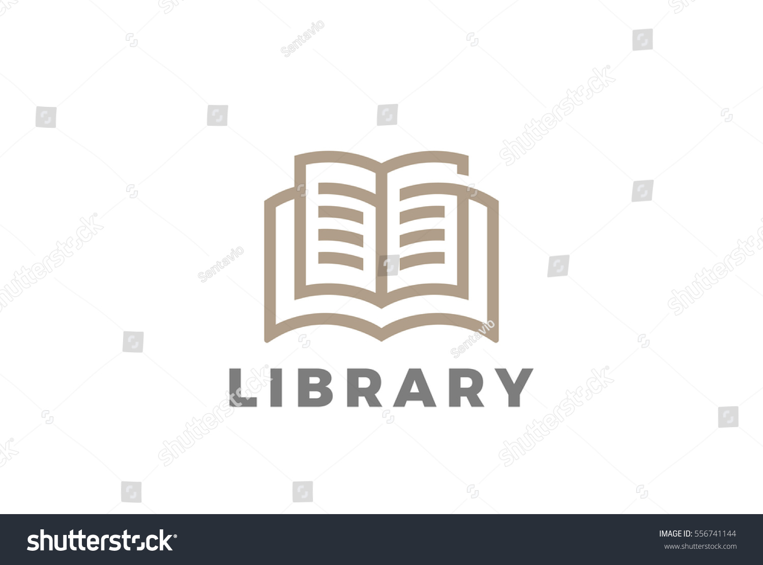 Download Book Logo Education Library Design Vector Stock Vector 556741144 - Shutterstock