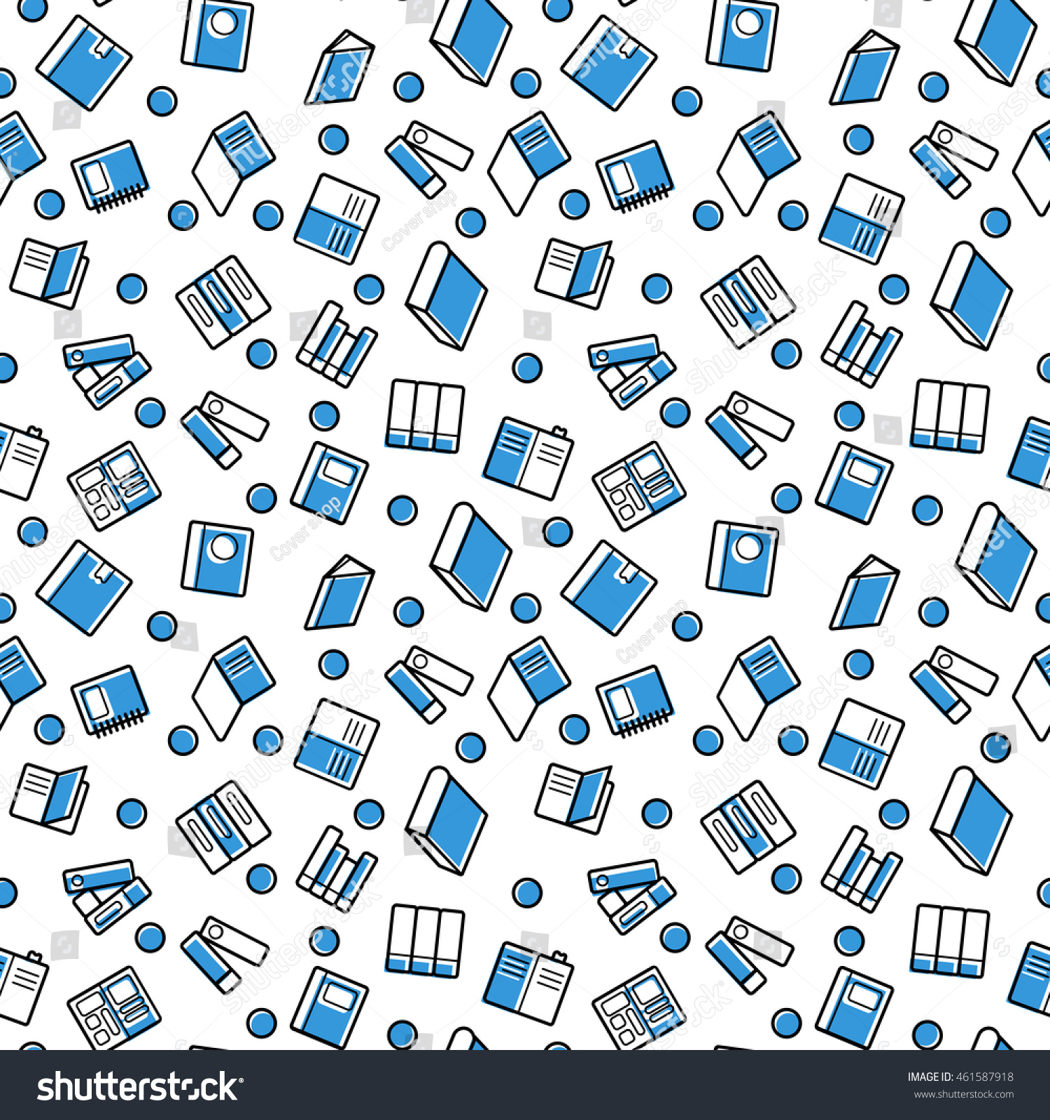 book pattern stock vector