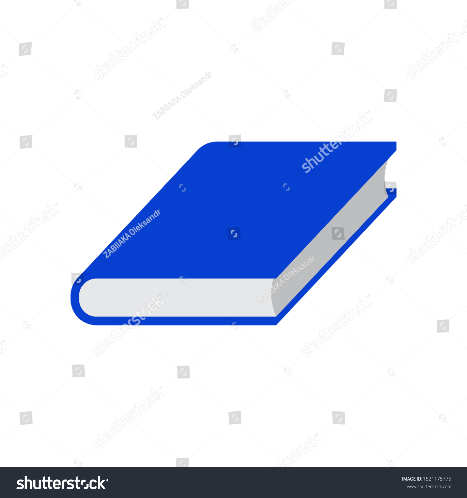 Book Simple Vector Drawing Isometric Projection Stock Vector (Royalty ...