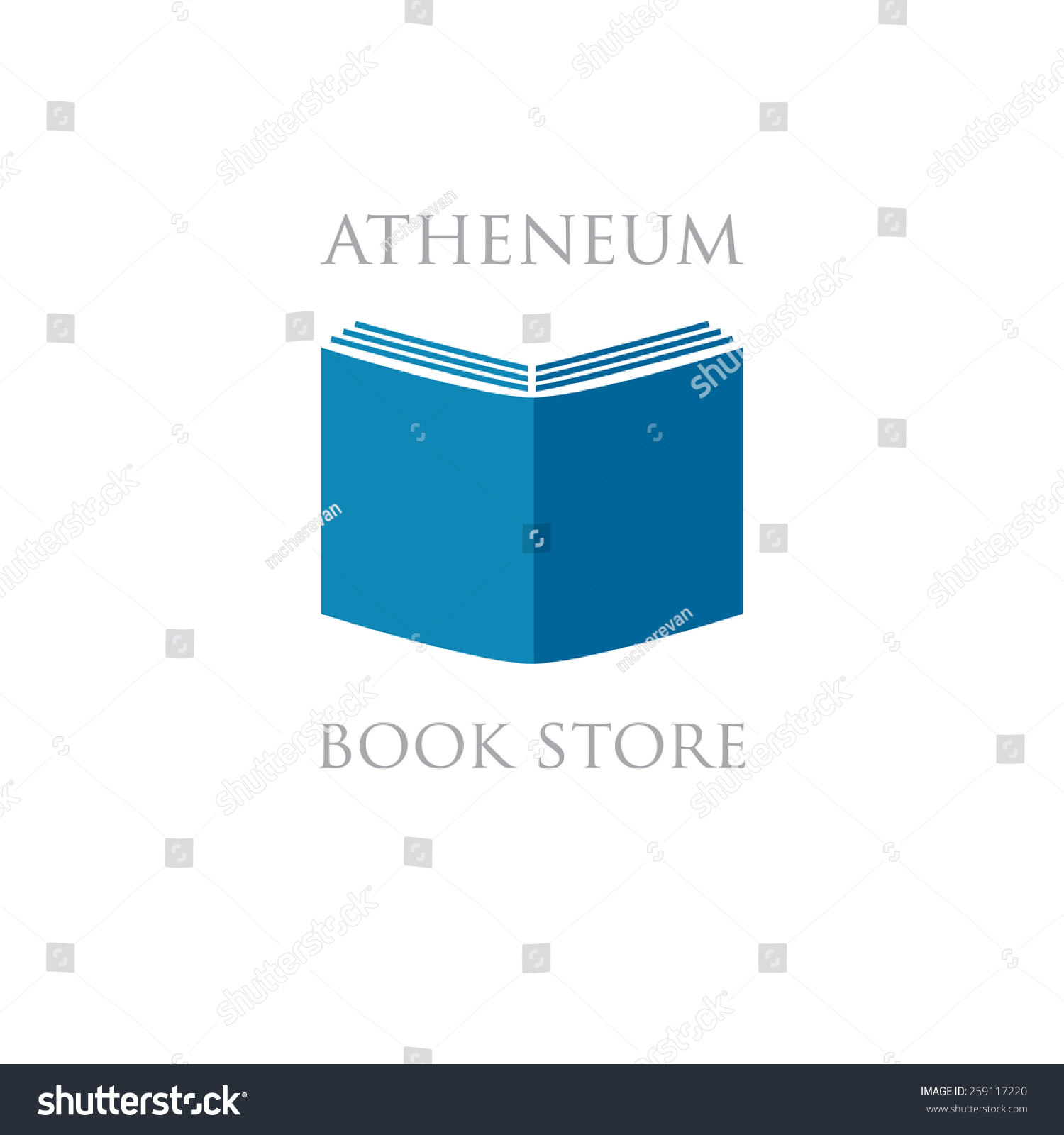 Book Store Library Logo Sign Stock Vector (Royalty Free) 259117220 ...