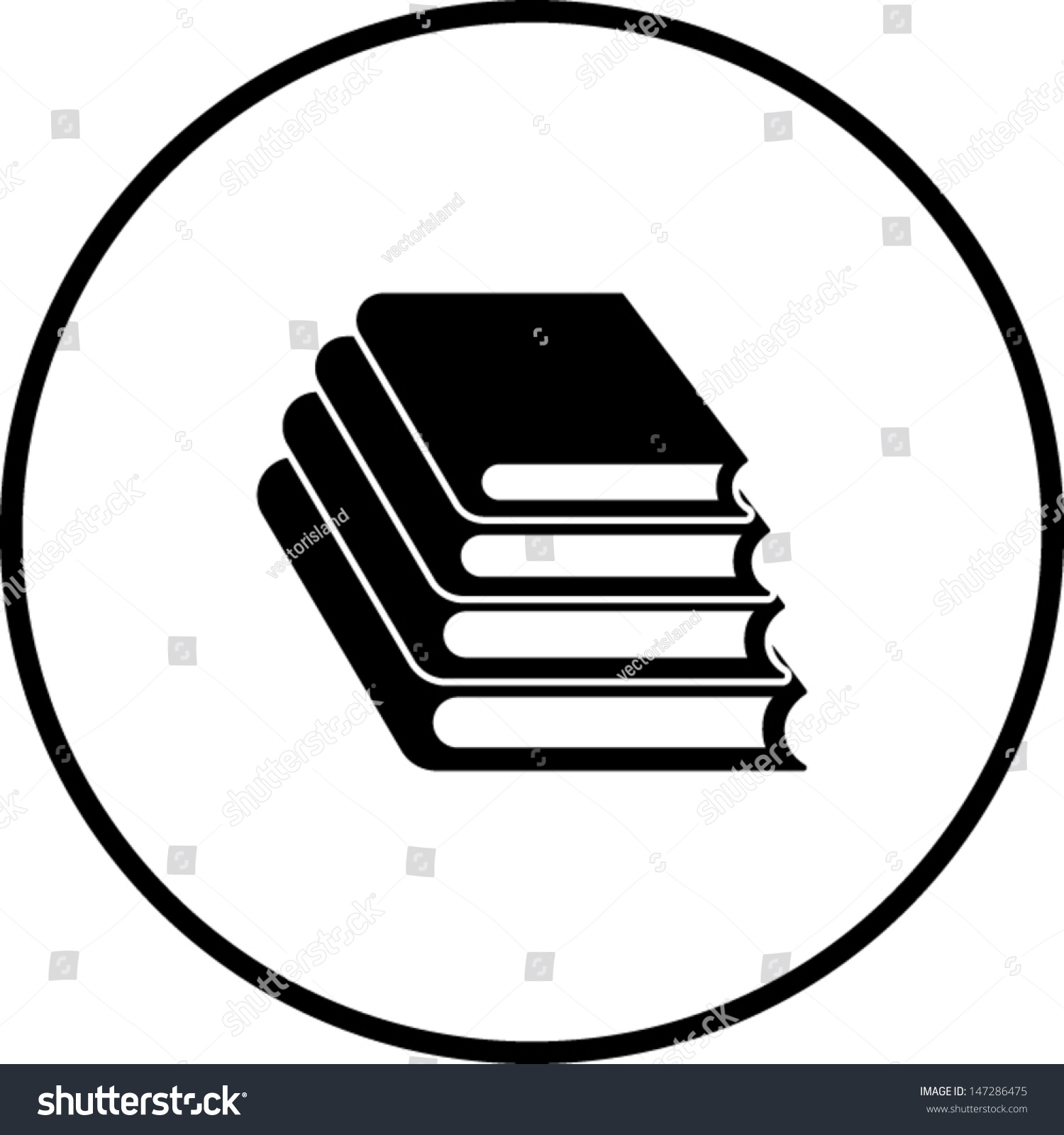 Books Symbol Stock Vector (Royalty Free) 147286475