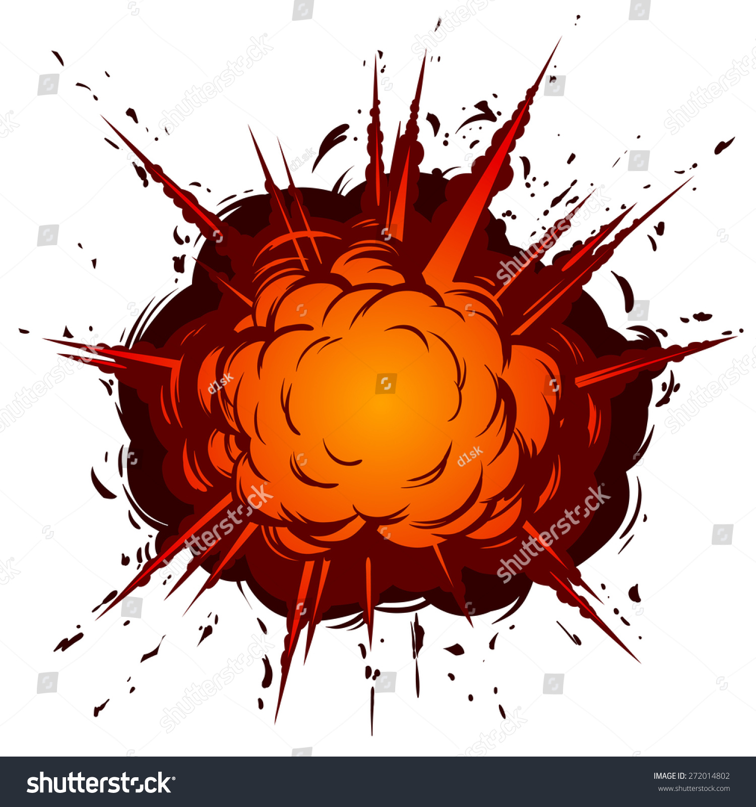 Boom. Bomb Explosion. Stock Vector 272014802 : Shutterstock