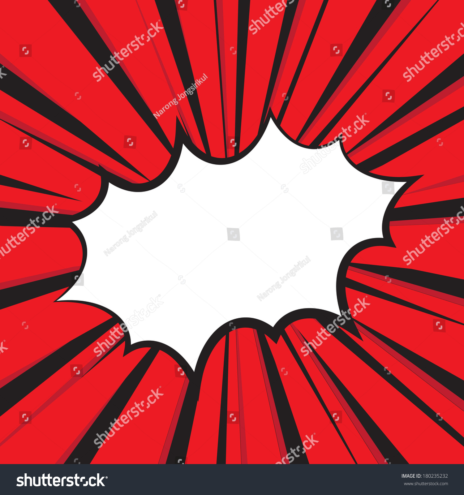 Boom Comic Book Explosion Vector Illustration Stock Vector (Royalty ...