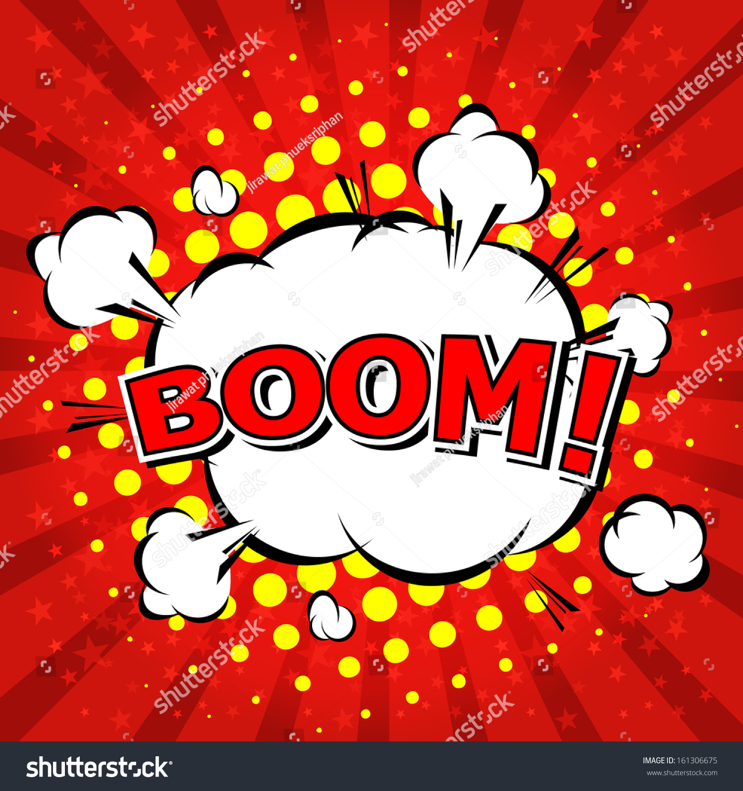 Boom! - Comic Speech Bubble, Cartoon Stock Vector Illustration ...