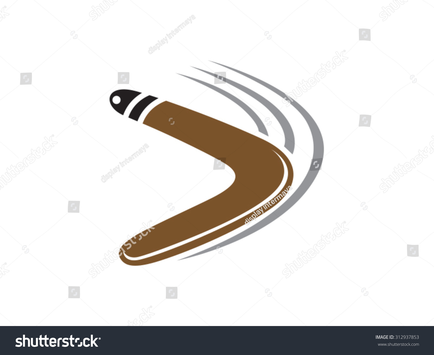 Boomerang Stock Vector (Royalty Free) 312937853 - Shutterstock