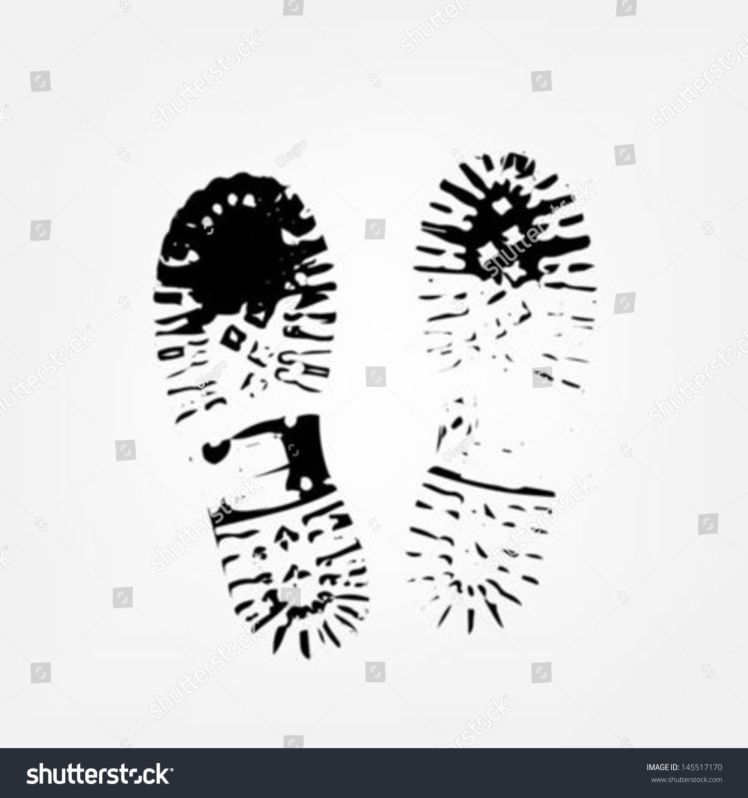 Boot Print Stock Vector (Royalty Free) 145517170 - Shutterstock