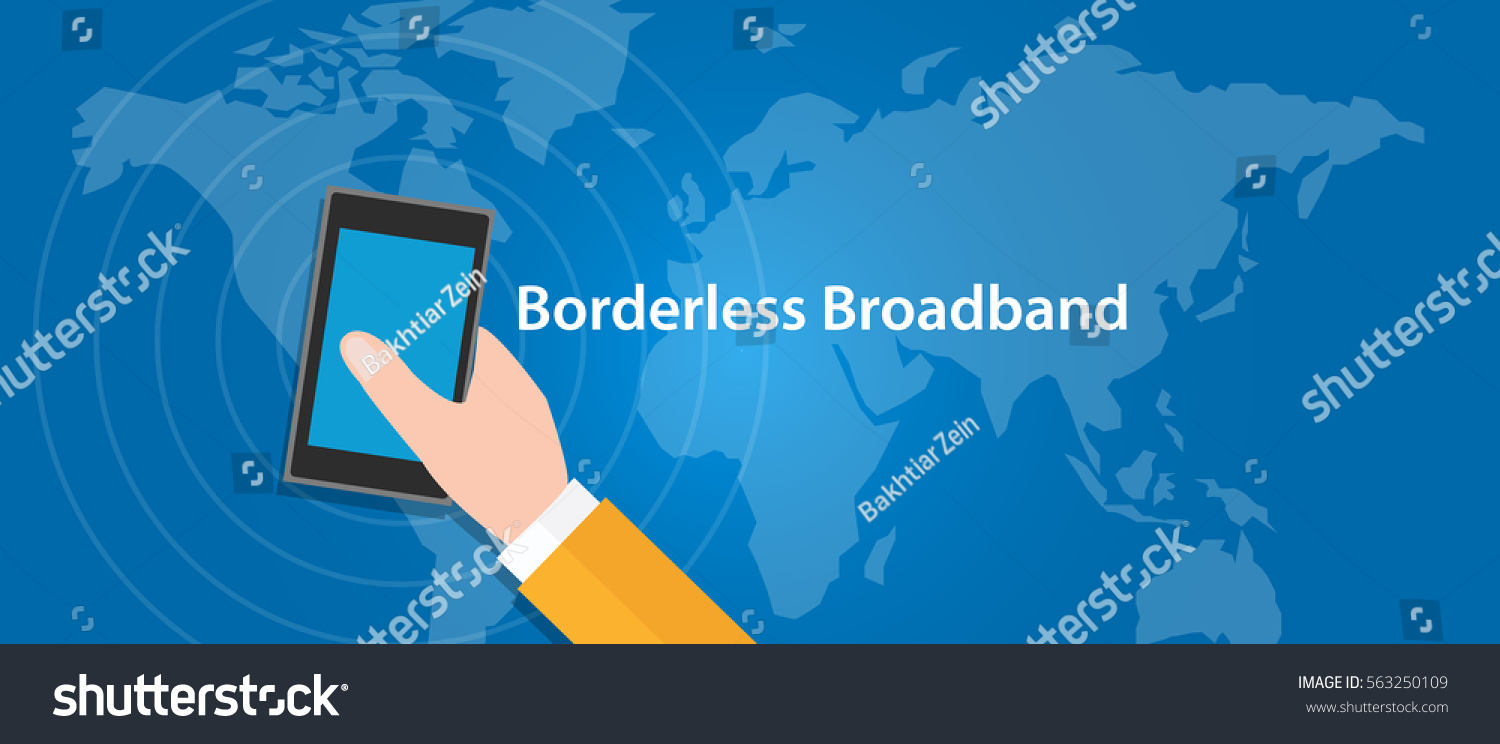 SVG of border-less broadband 5G connect eveywhere around the world  mobile cellular network svg