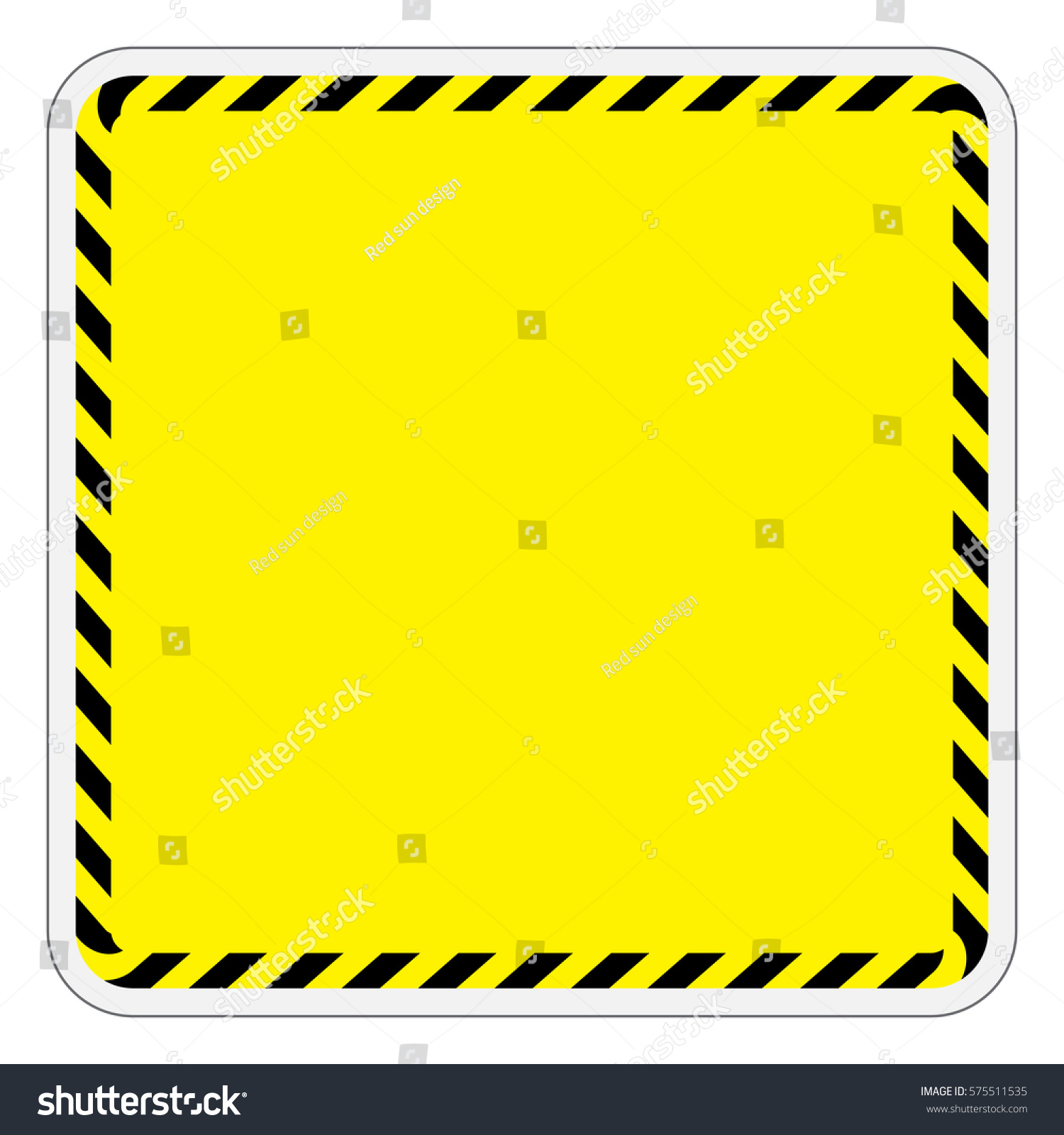 Border Yellow Black Color Stock Vector 575511535 - Shutterstock