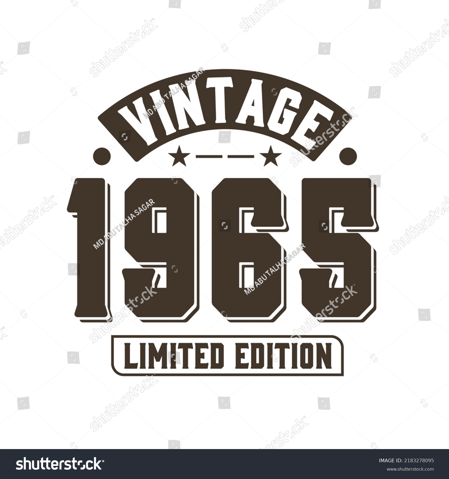 SVG of Born in 1965 Vintage Retro Birthday, Vintage 1965 Limited Edition svg