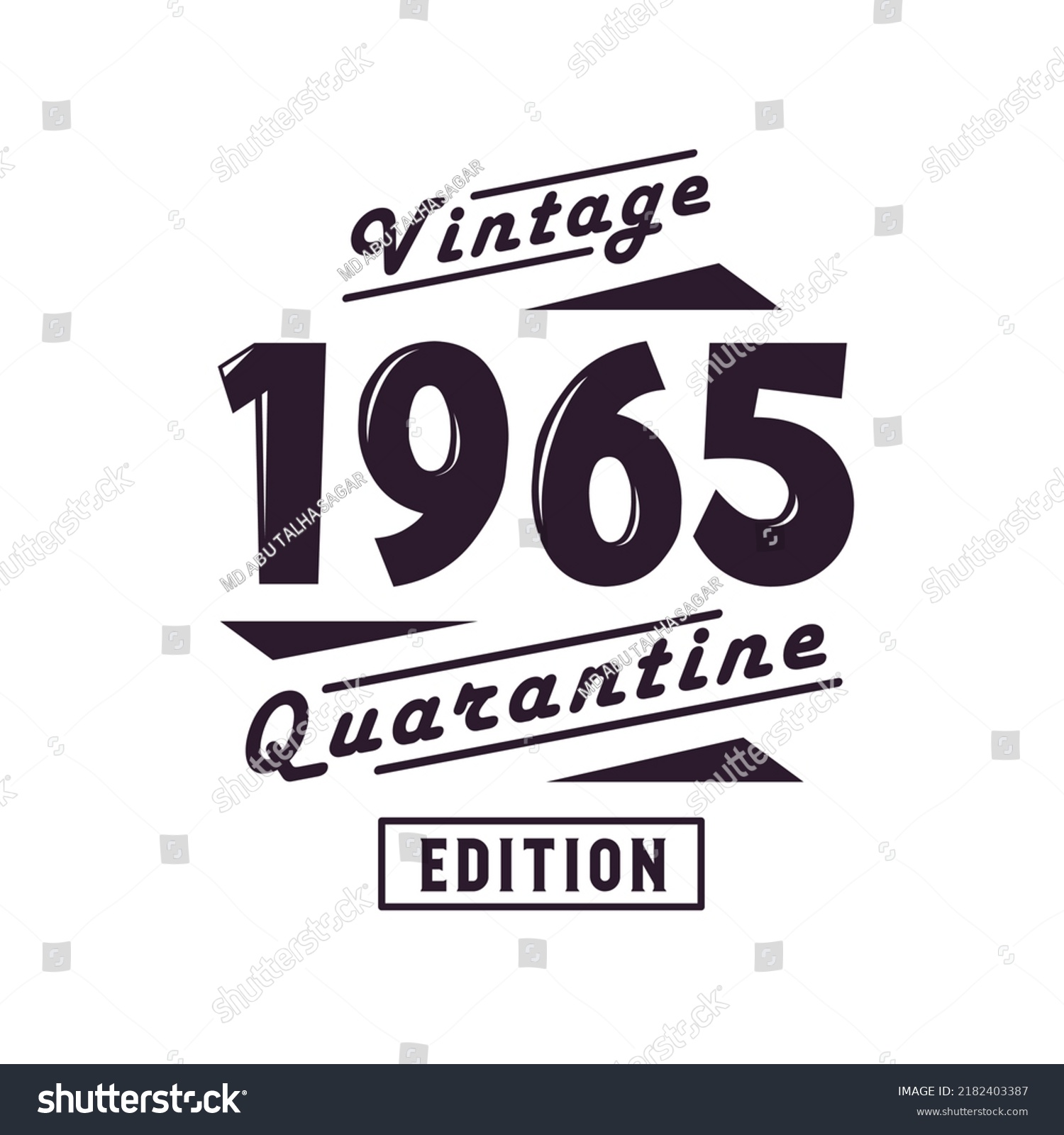 SVG of Born in 1965 Vintage Retro Birthday, Vintage 1965 Quarantine Edition svg
