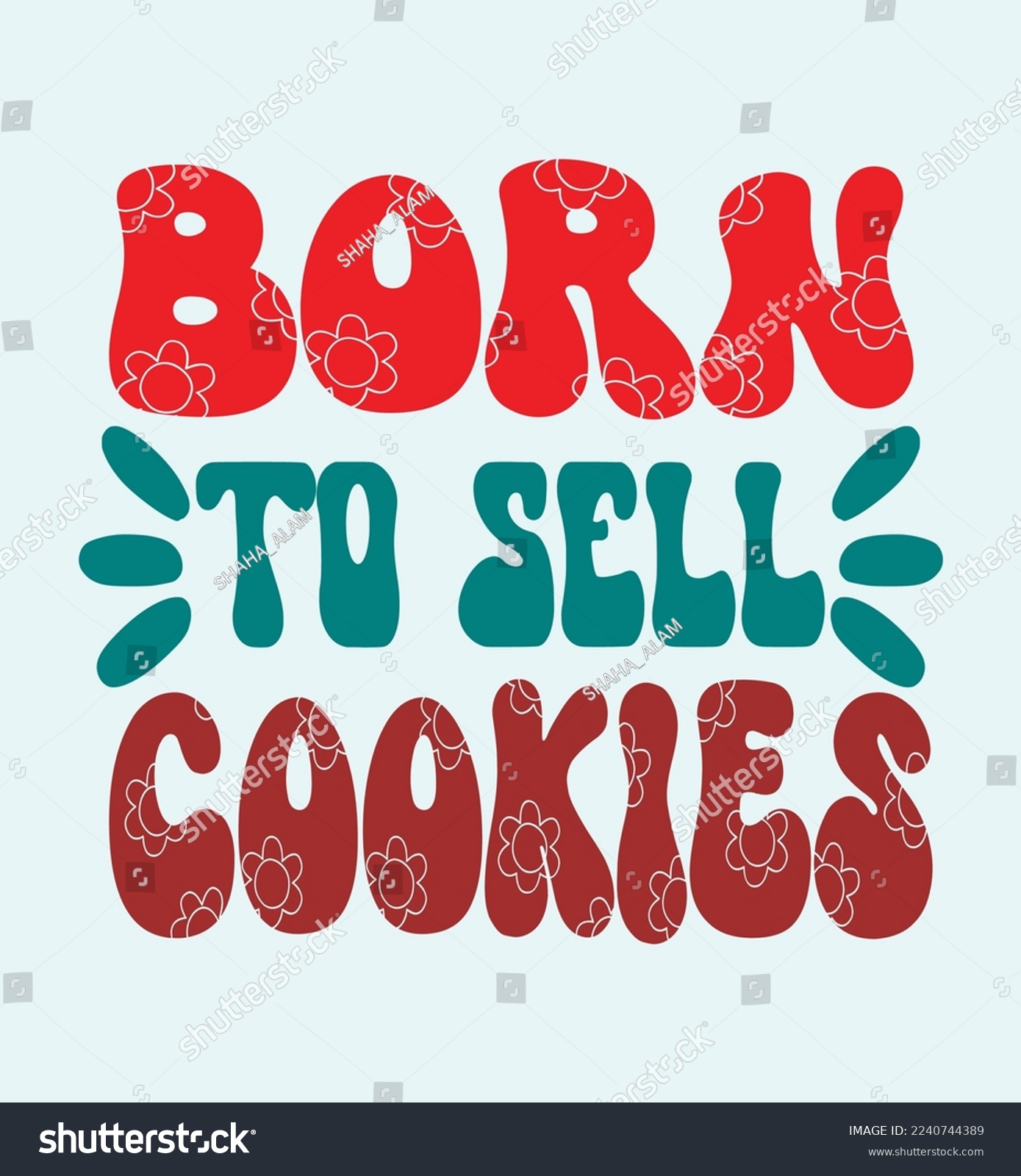 SVG of Born to sell cookies svg design svg