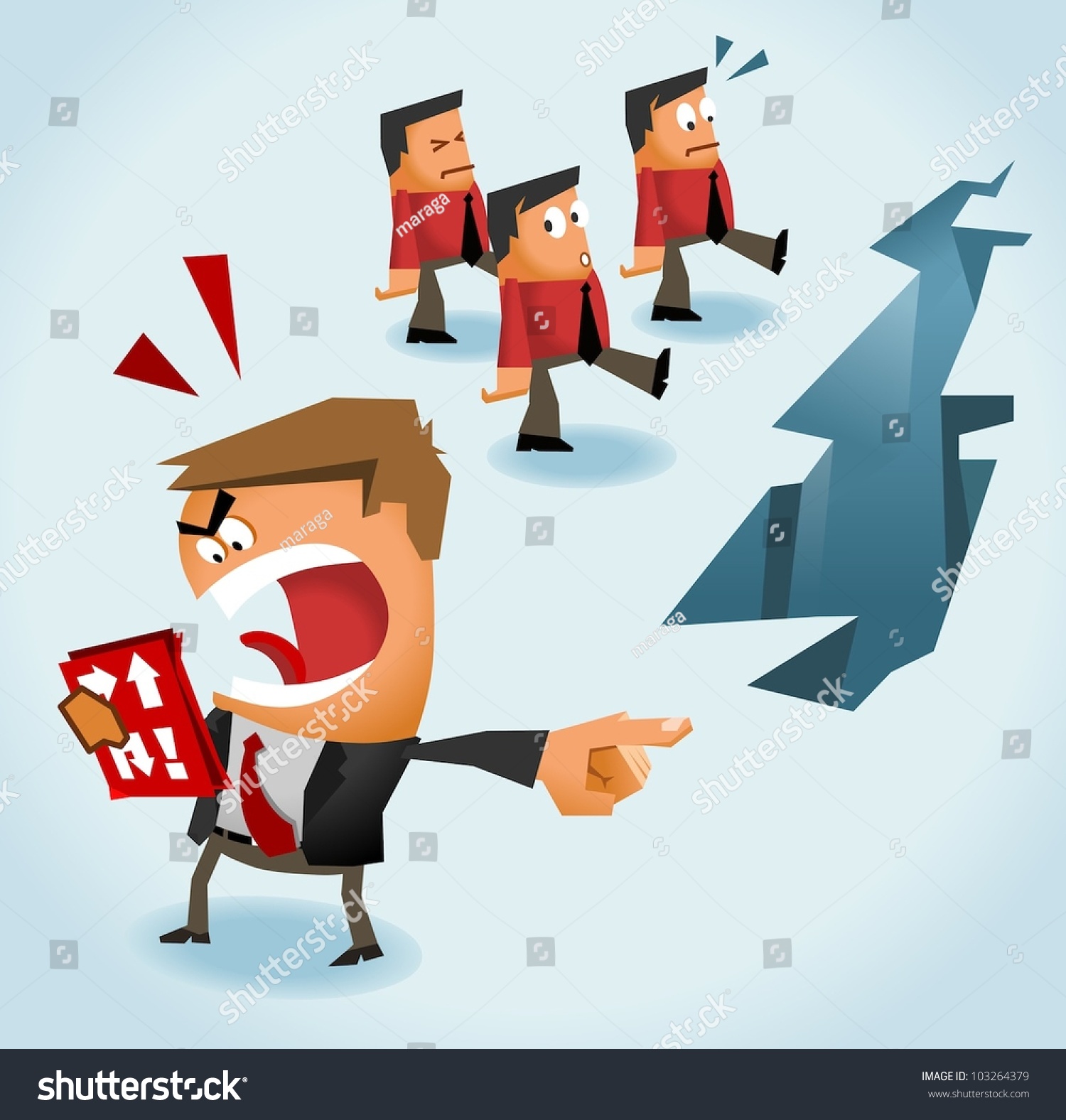 Boss Always Right. Vector Illustration - 103264379 : Shutterstock