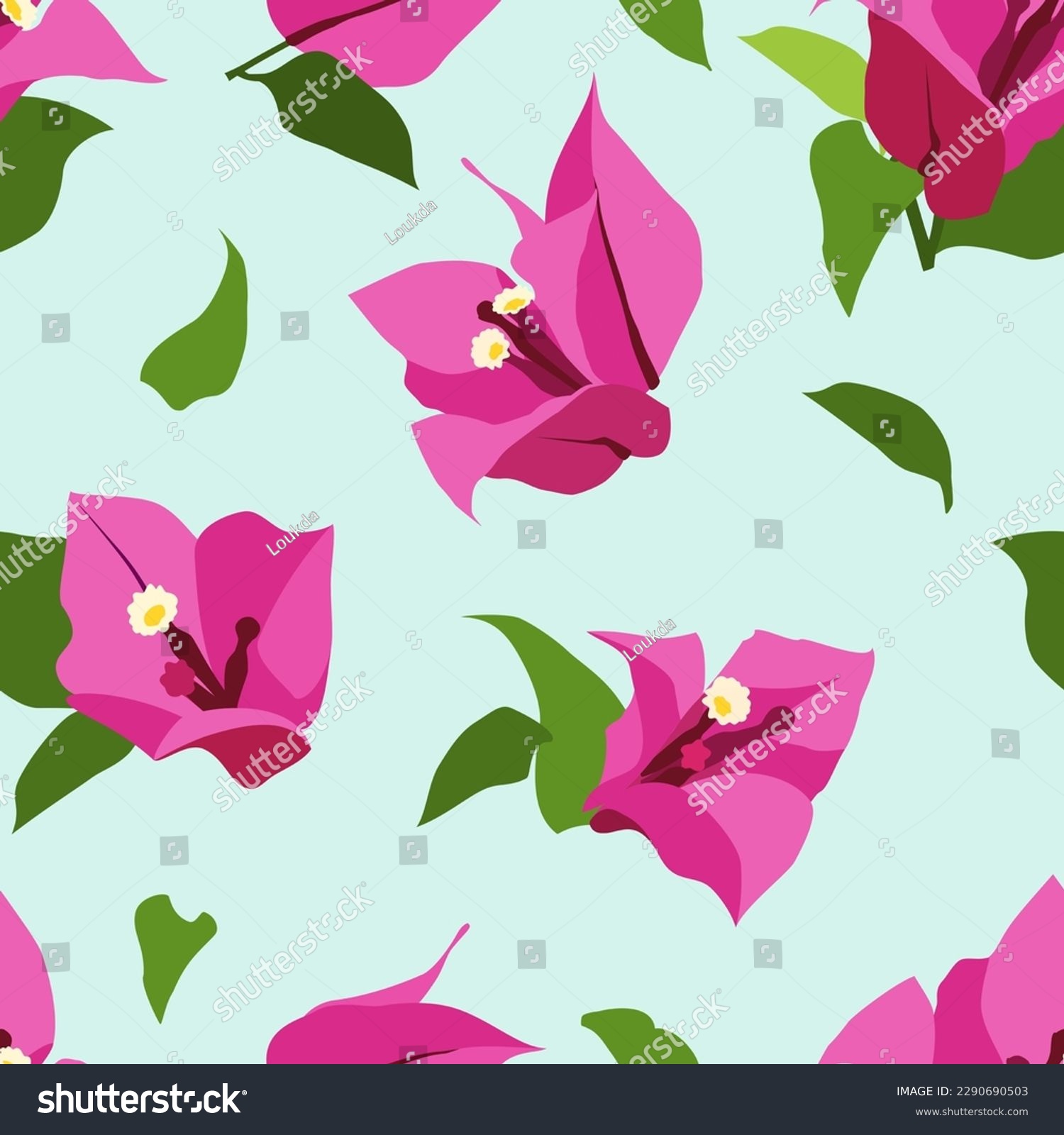 SVG of Bougainvillea Flower Pattern, Purple bougainvillea background,  svg