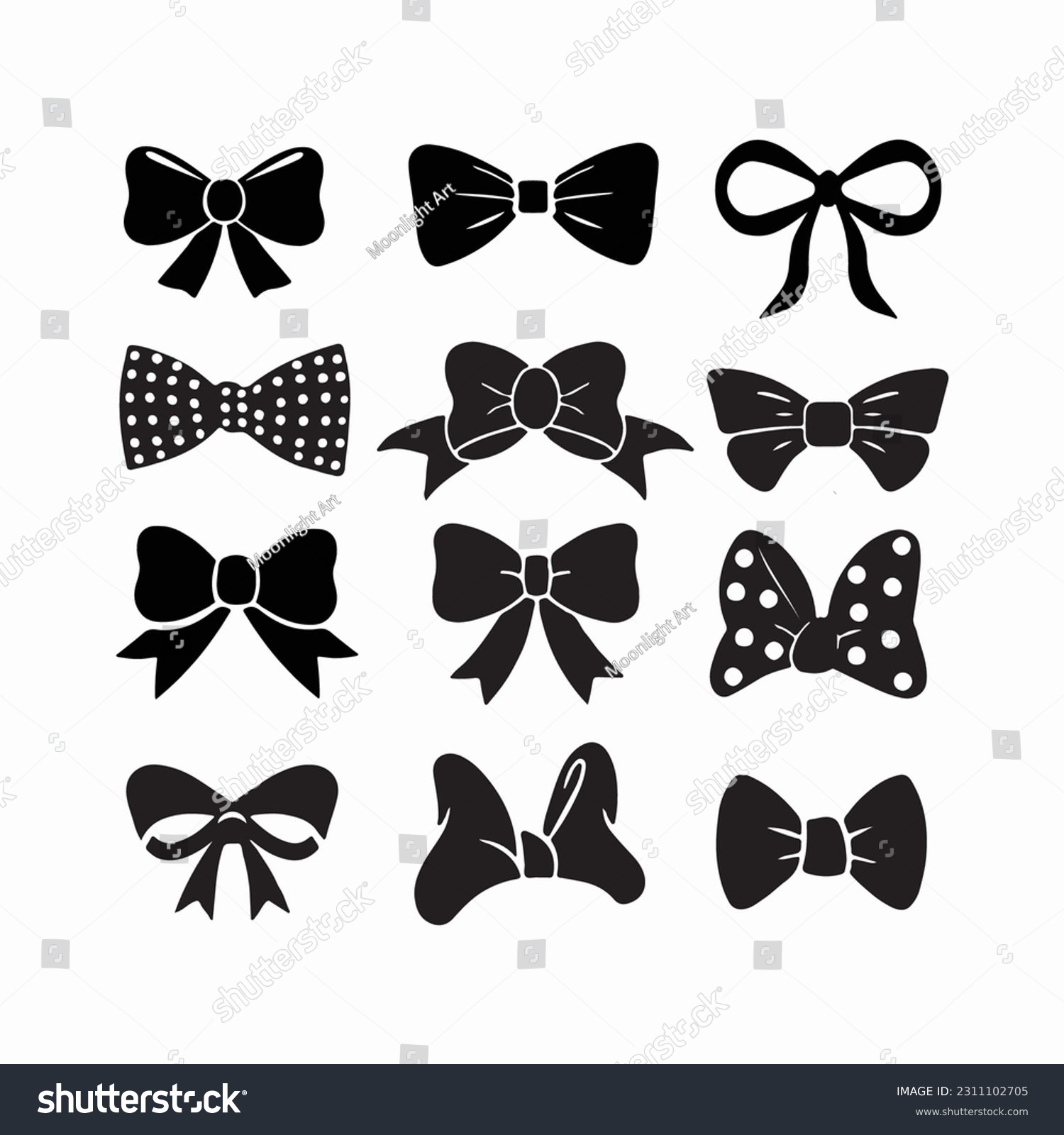 SVG of Bow Svg Bundle, Bow Tie Svg, Bow Vector, Bow Svg File, Clipart, Cheer Svg svg