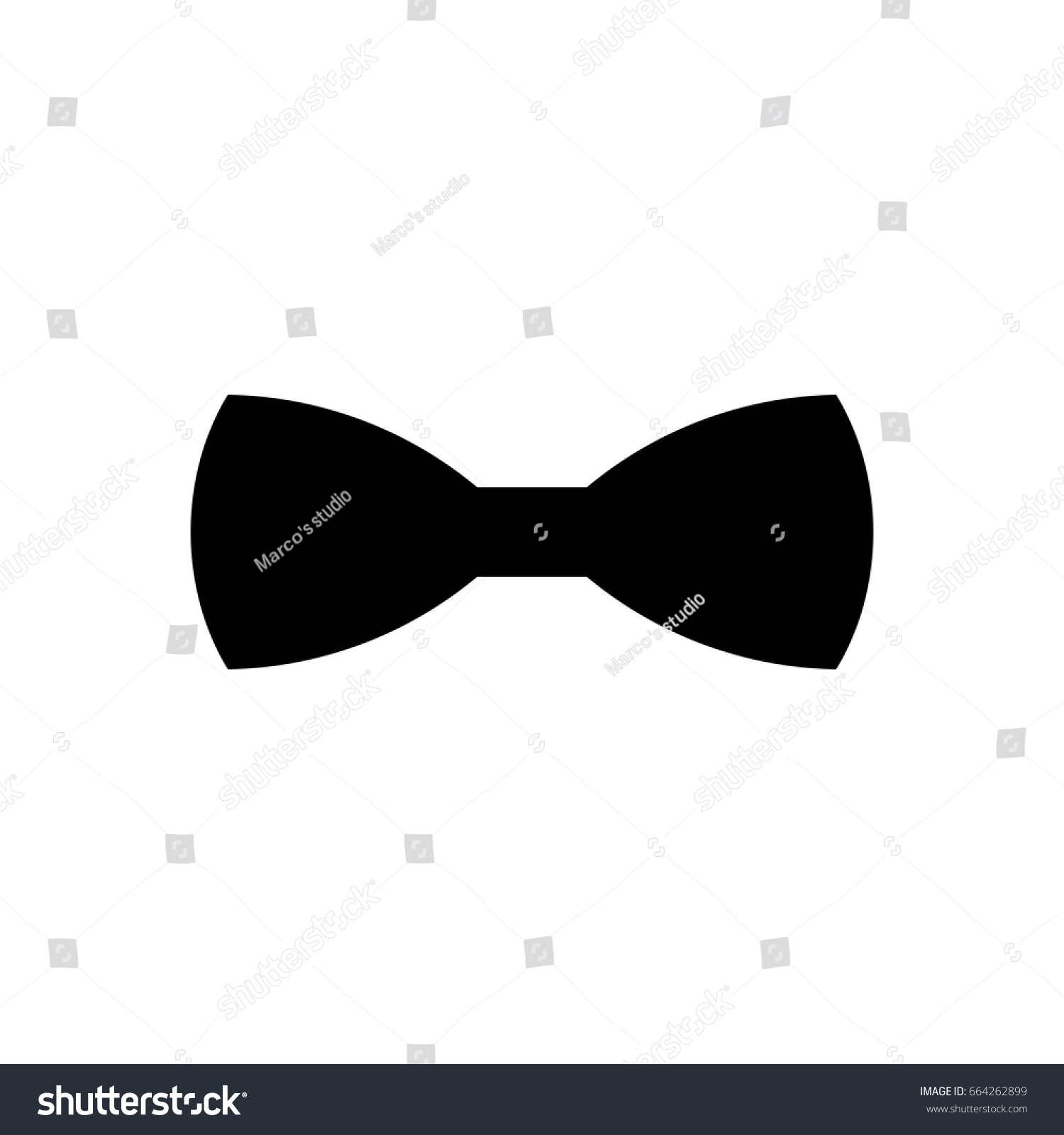 Bow Tie Icon Stock Vector (Royalty Free) 664262899 | Shutterstock