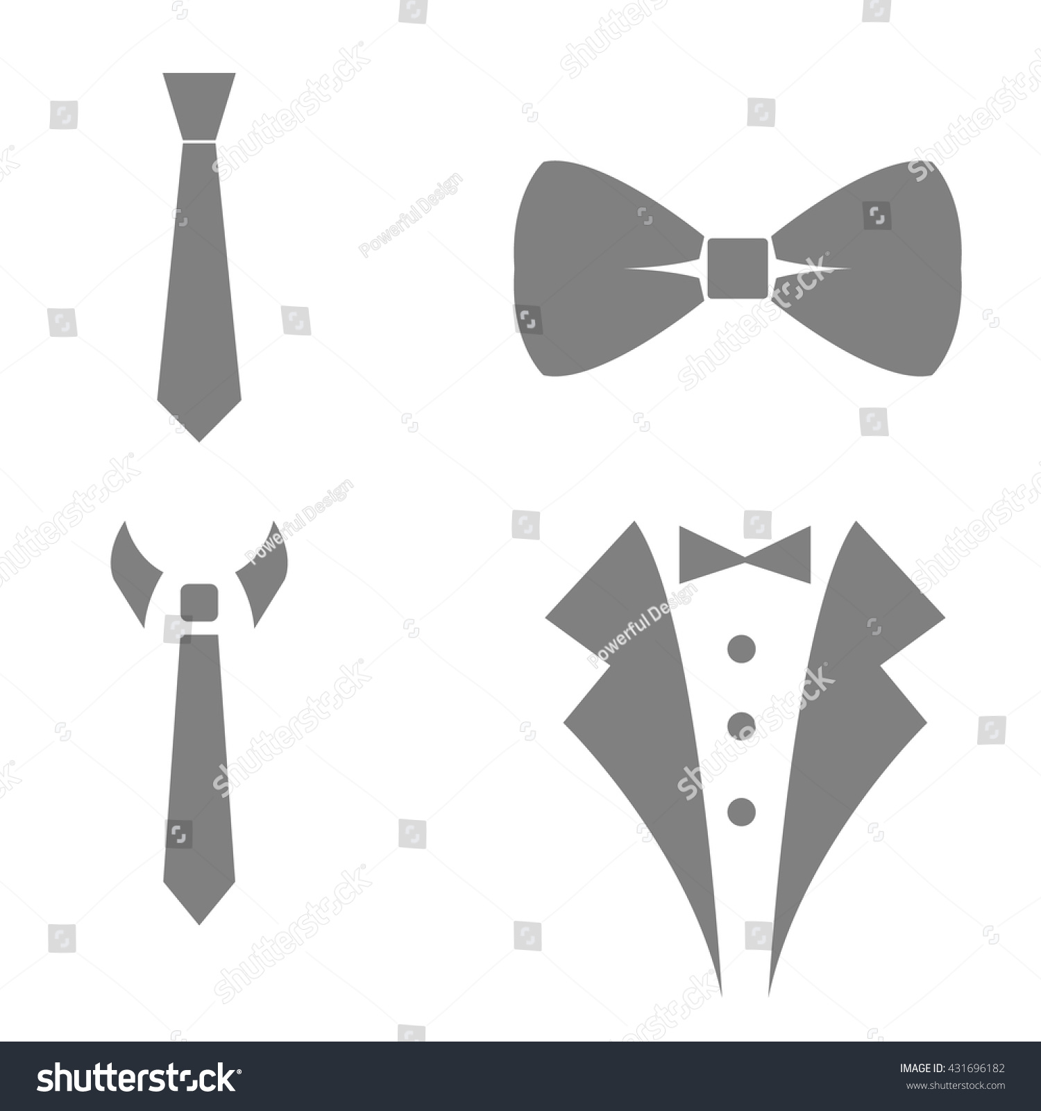Bow Tie Icons Stock Vector 431696182 - Shutterstock
