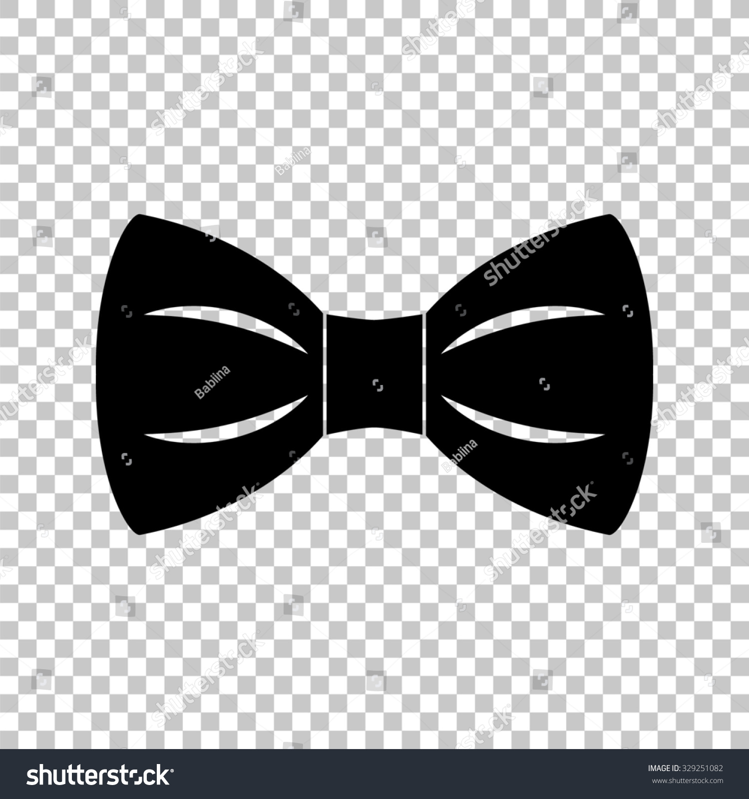 Bow Tie Vector Icon Black Illustration Stock Vector (Royalty Free