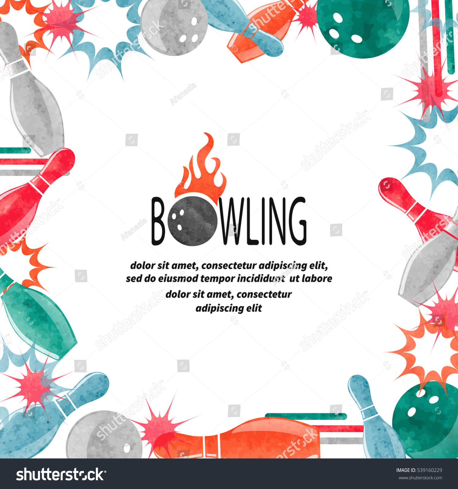 bowling border template