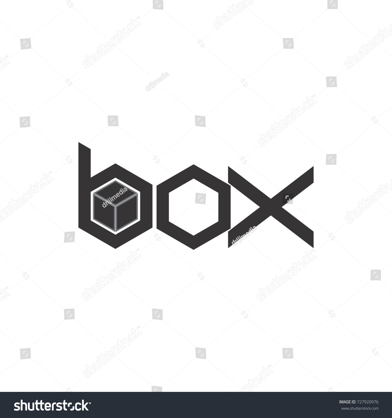 Box Letter Logo Design Vector Stock Vector (Royalty Free) 727920976 ...