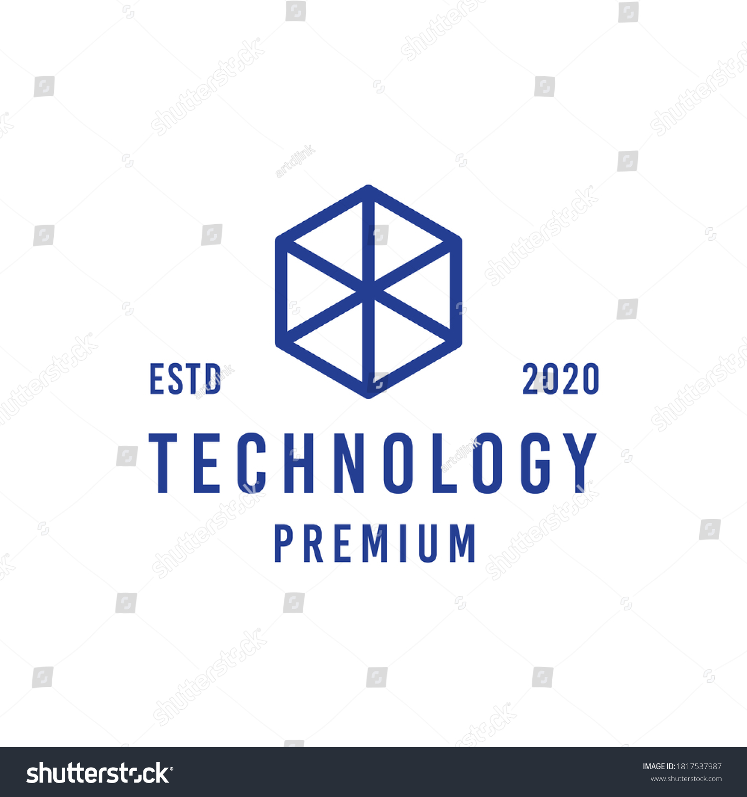 Box Technology Logo Design Vector Stock Vector (Royalty Free ...