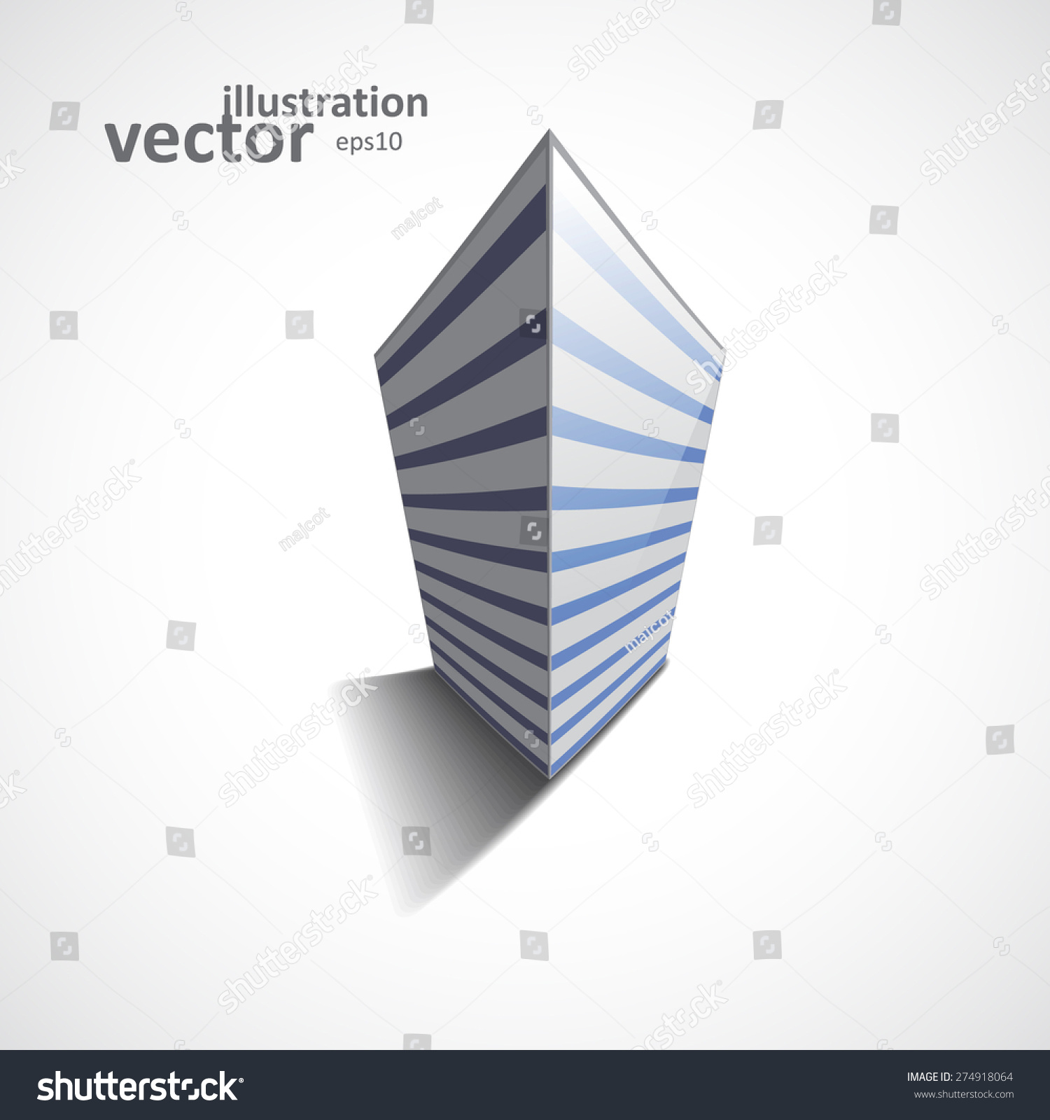 Box Template Vector Graphic Design Stylish Stock Vector 274918064
