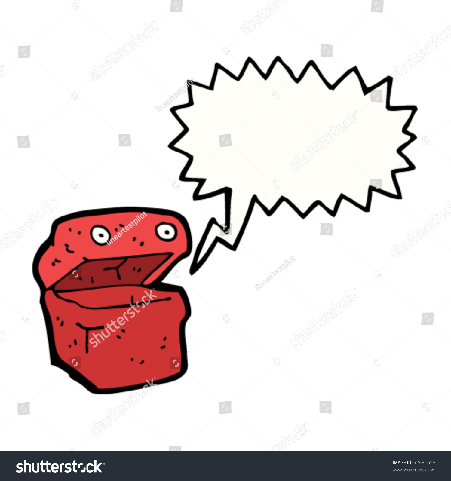 Box Face Cartoon Stock Vector (Royalty Free) 92481658 Shutterstock
