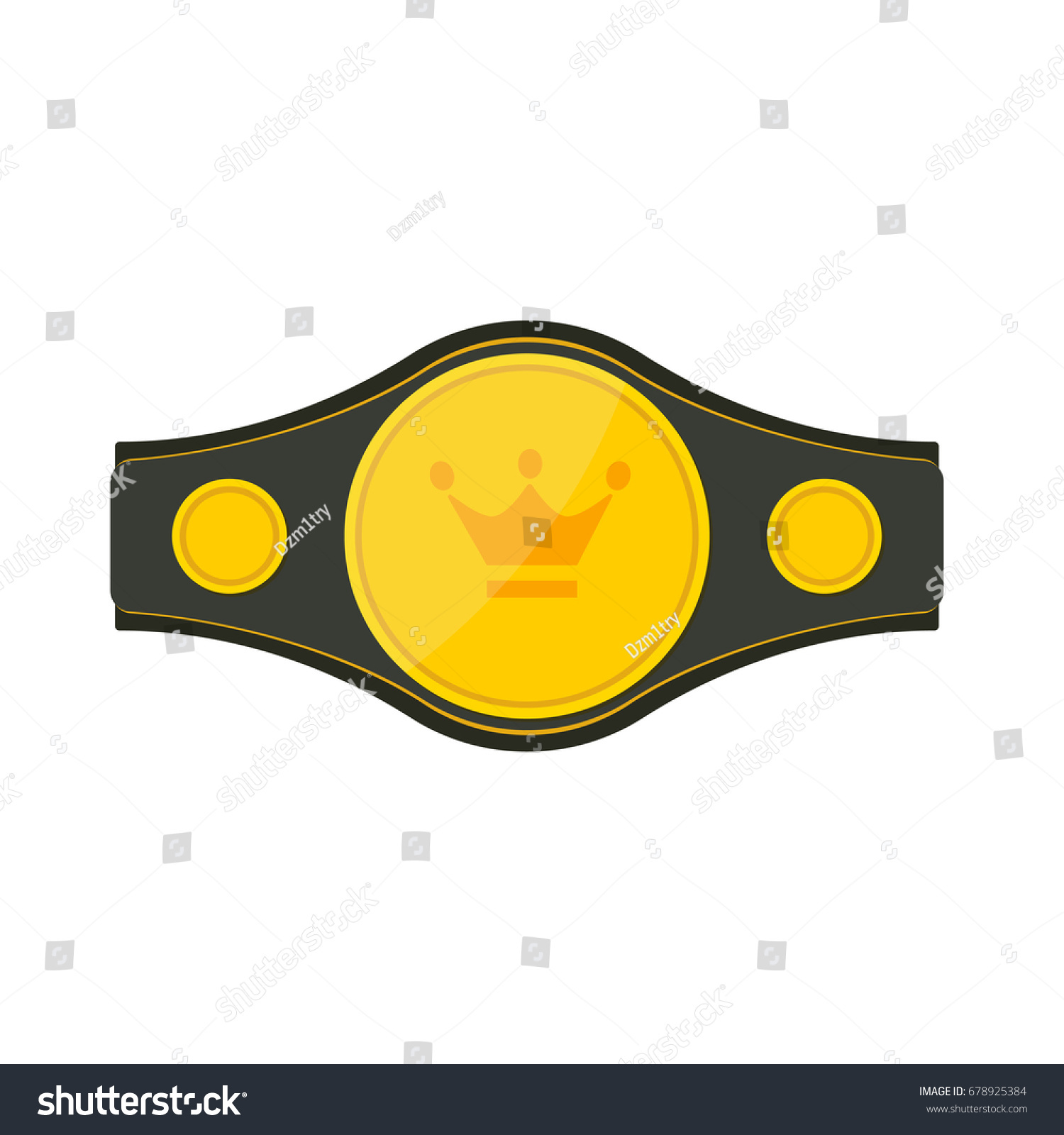 SVG of boxing belt icon. Vector illustration isolated on white background svg