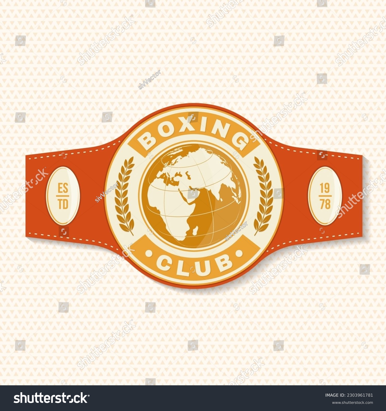 SVG of Boxing club badge, logo, patch design. Vector illustration. For Boxing sport club emblem, sign, patch, shirt, template. Vintage retro label, sticker with champion belt Silhouette. svg