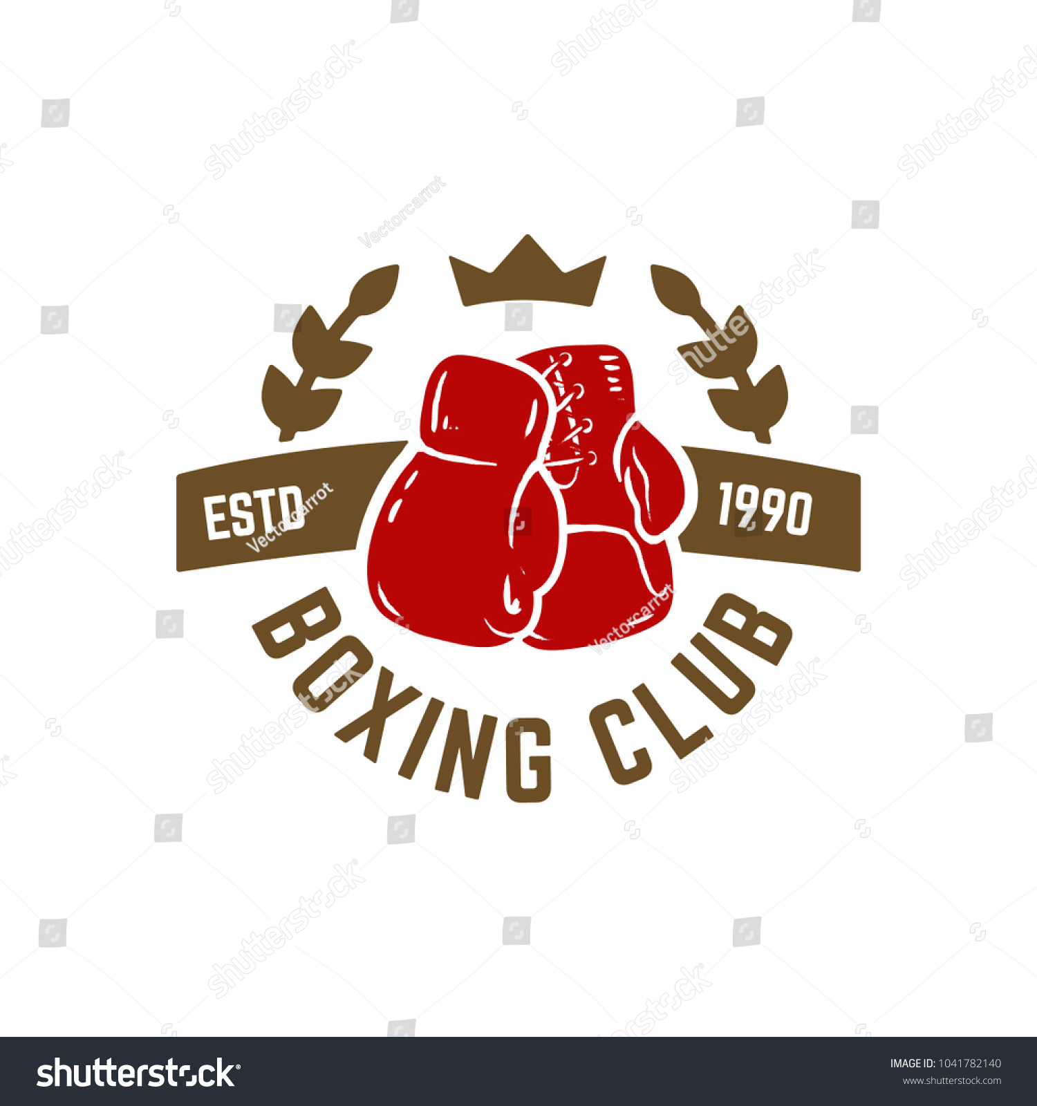 Boxing Club Emblem Boxing Hand Drawn Stock Vector (Royalty Free ...