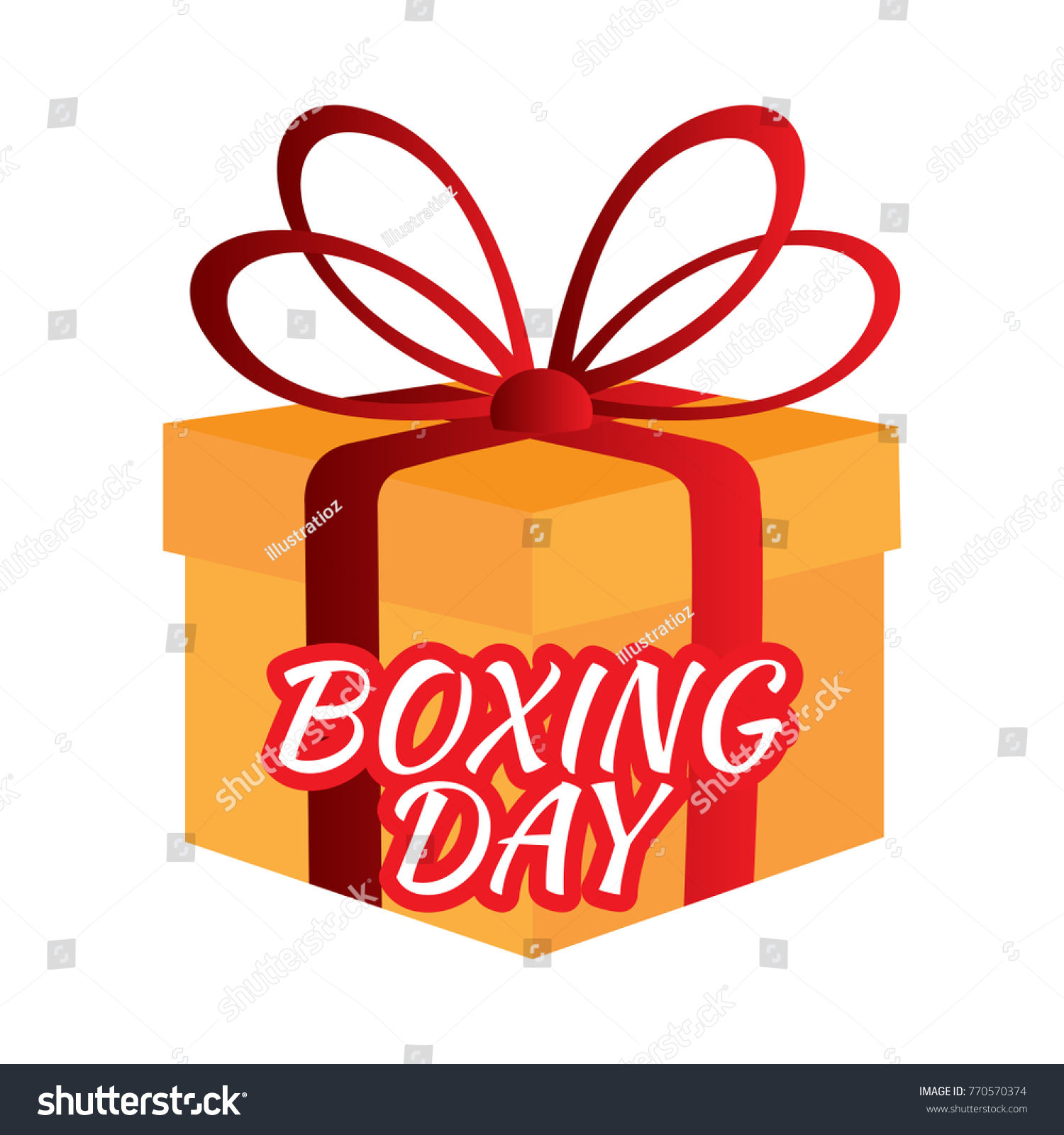 Boxing Day Graphic Design Text Vector Stock Vector 770570374 - Shutterstock