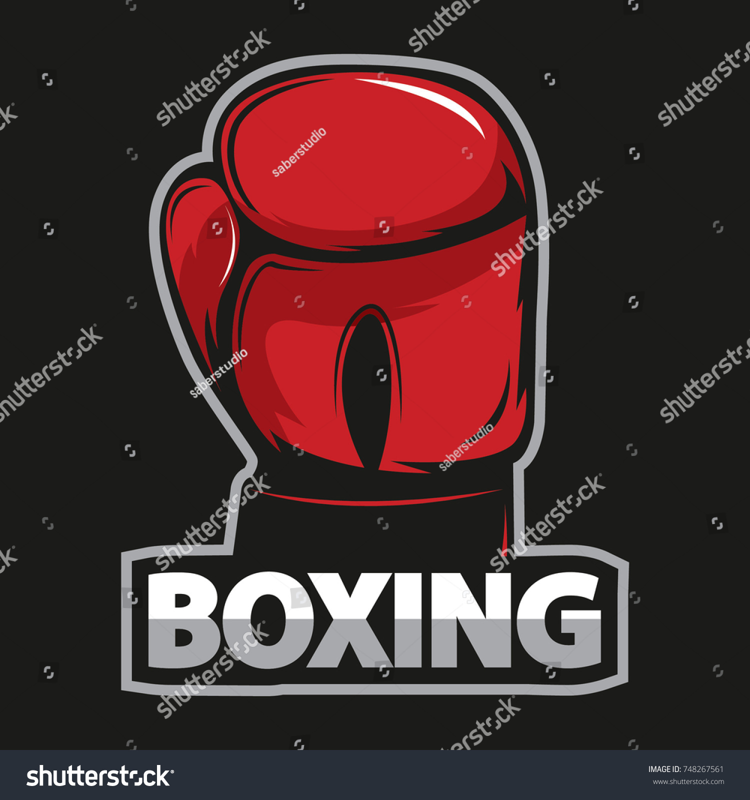 Boxing Logo Template Stock Vector (Royalty Free) 748267561 | Shutterstock