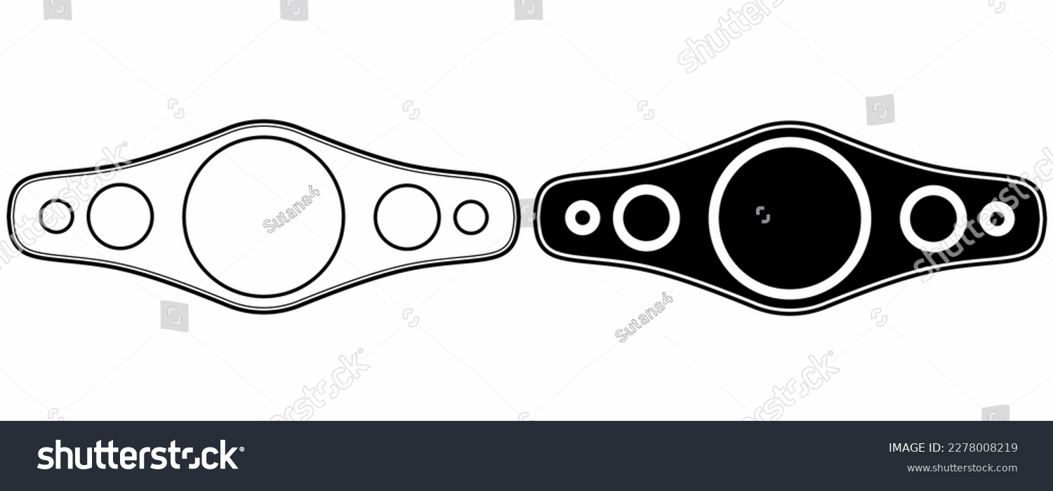 SVG of Boxing or mma championship belt icon svg
