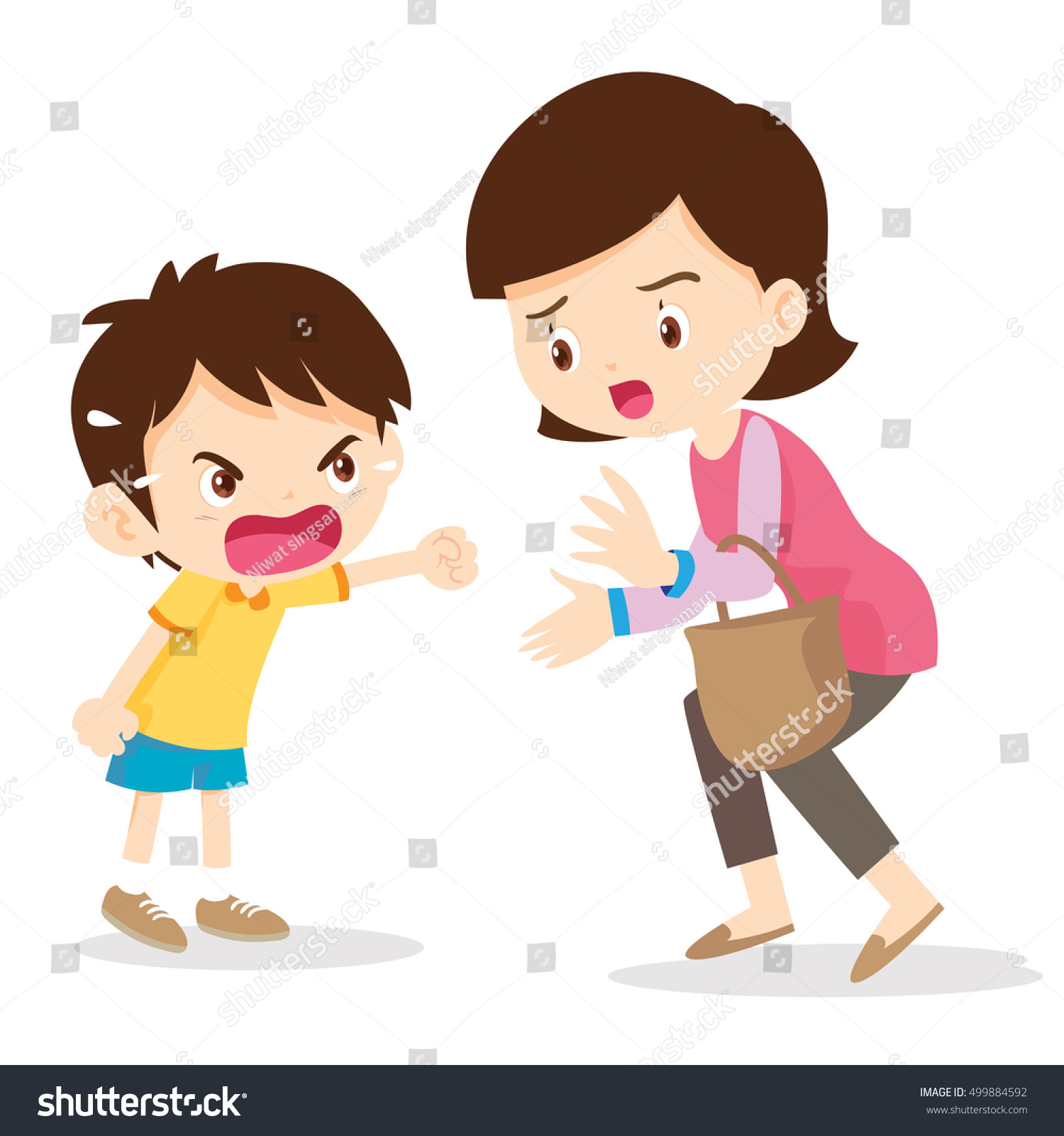 Yelling Mom Clipart 