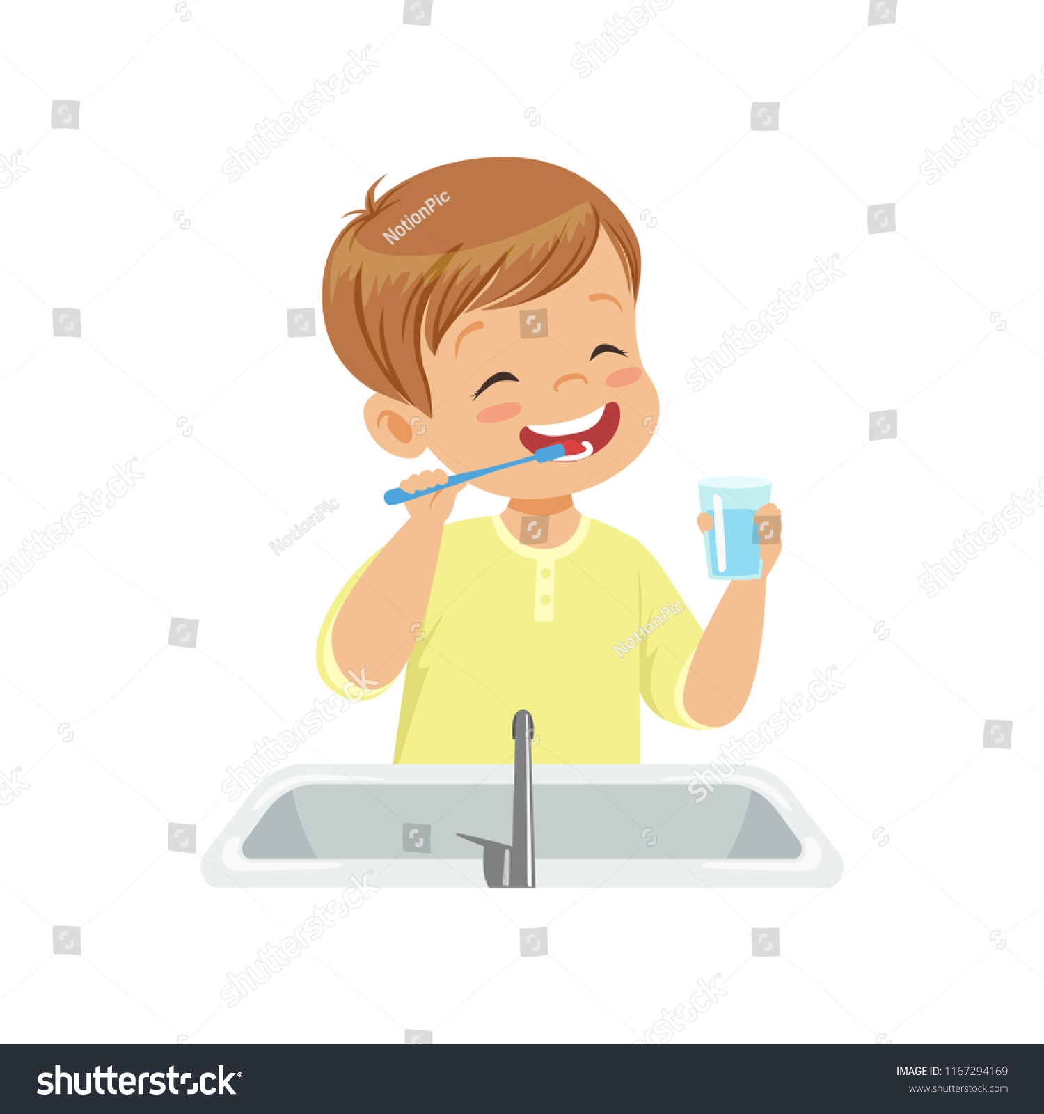 221 Child rinse mouth Stock Illustrations, Images & Vectors | Shutterstock