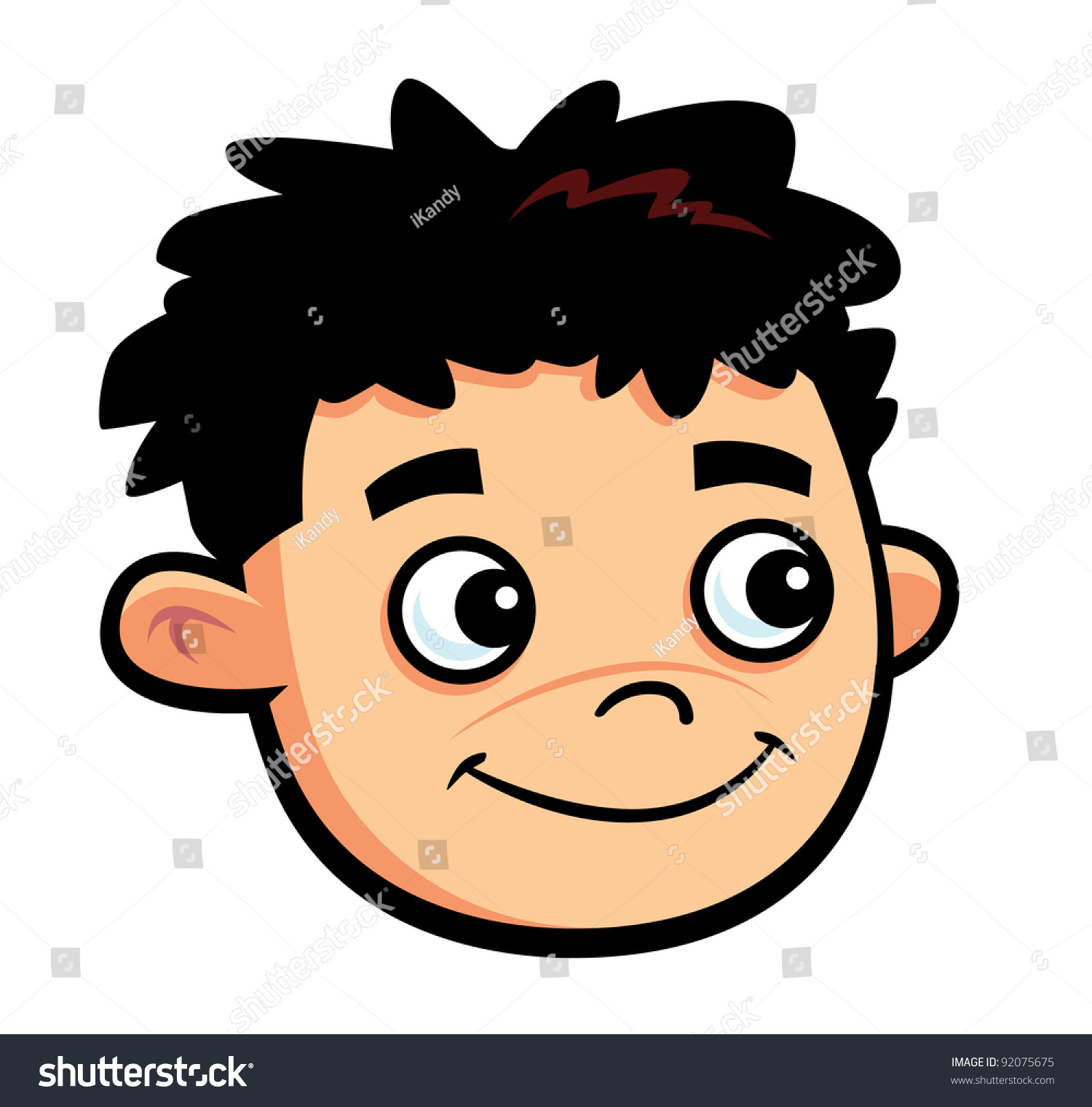 Dark-hair-cartoon Images, Stock Photos & Vectors | Shutterstock