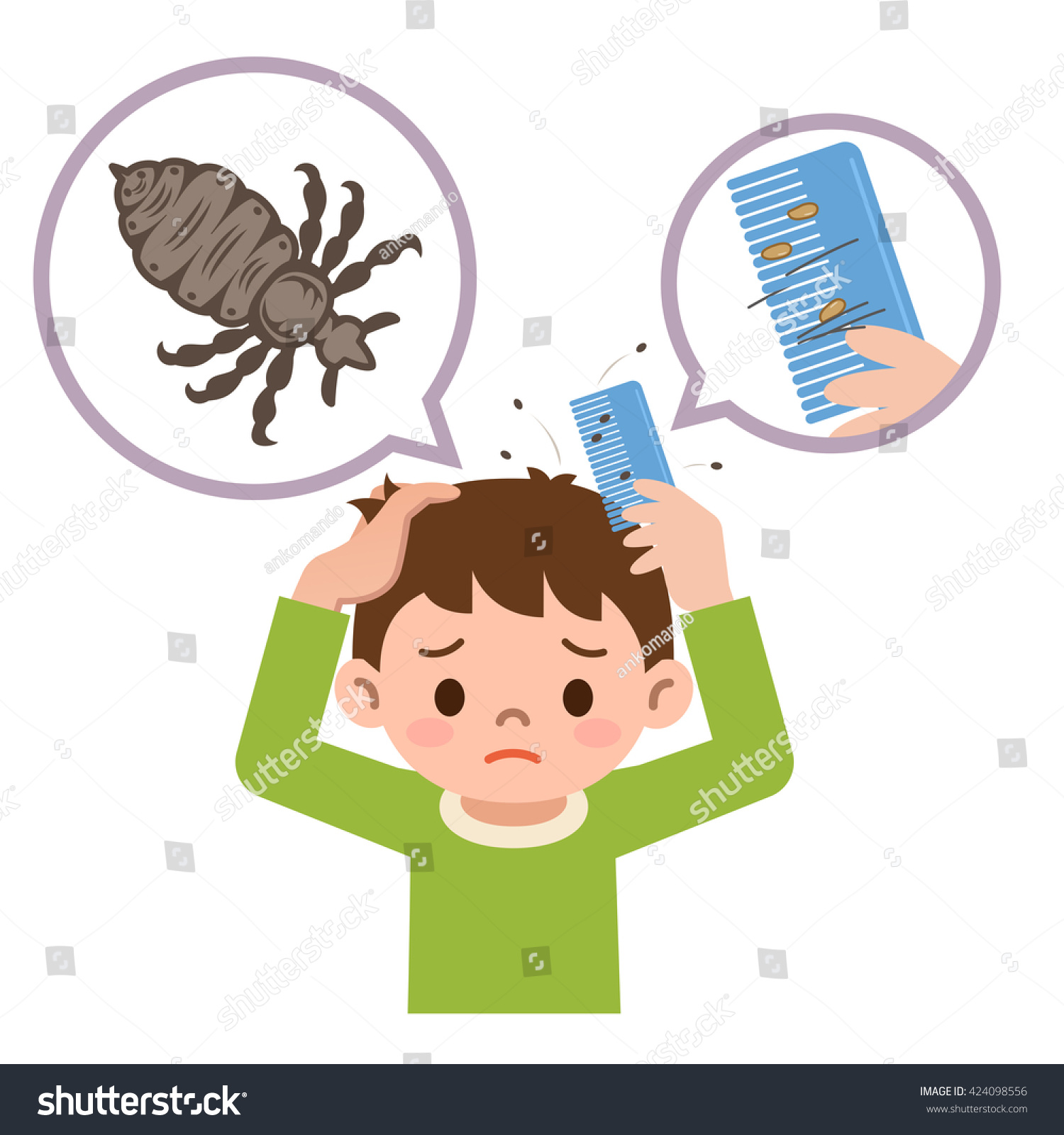 163 Head Lice Comb Stock Illustrations Images And Vectors Shutterstock