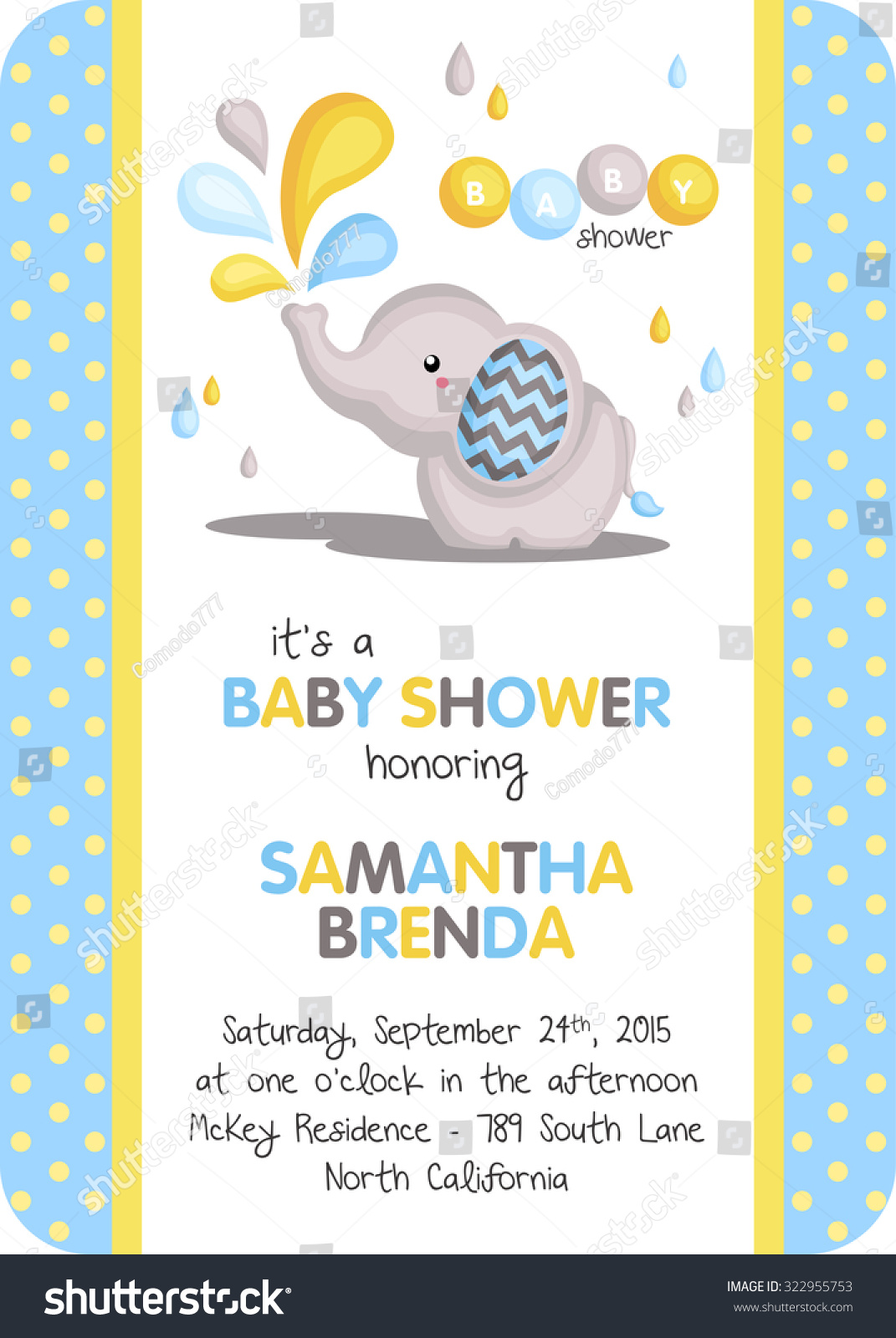 Boy Elephant Baby Shower Invitation Stock Vector 322955753 Stock Vector Boy Elephant Baby Shower Invitation 322955753 Boy Elephant Baby Shower Invitation 322955753