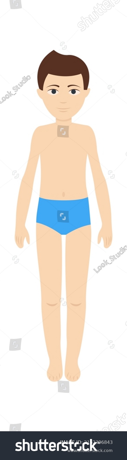 Boy Swimming Trunks Vector Illustration Stock Vector (royalty Free 