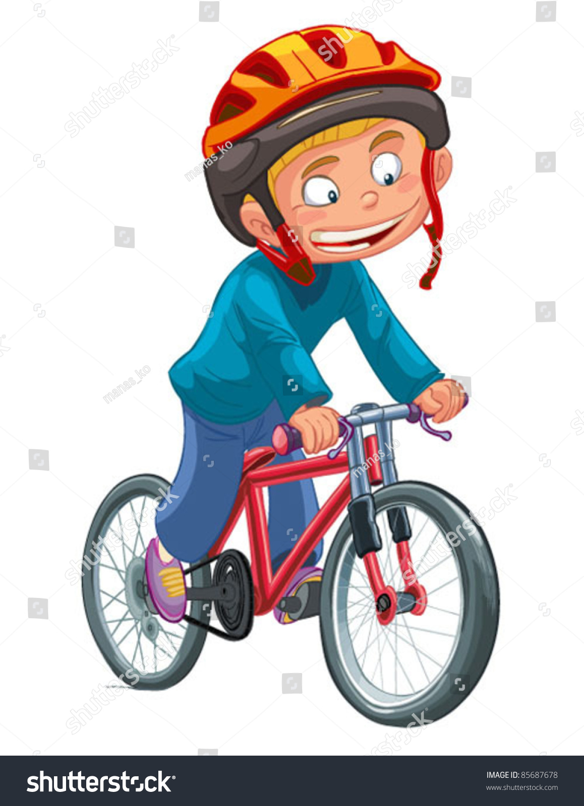 boy riding a bike clipart - photo #24