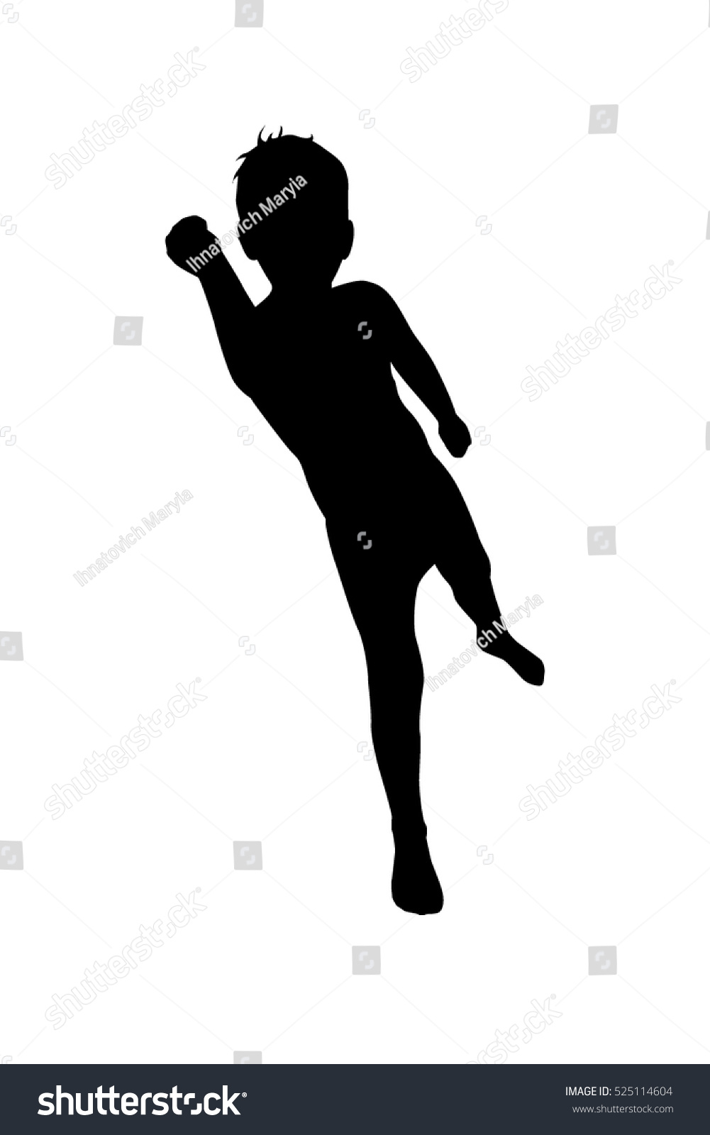 Boy Silhouette Vector Stock Vector (Royalty Free) 525114604 | Shutterstock