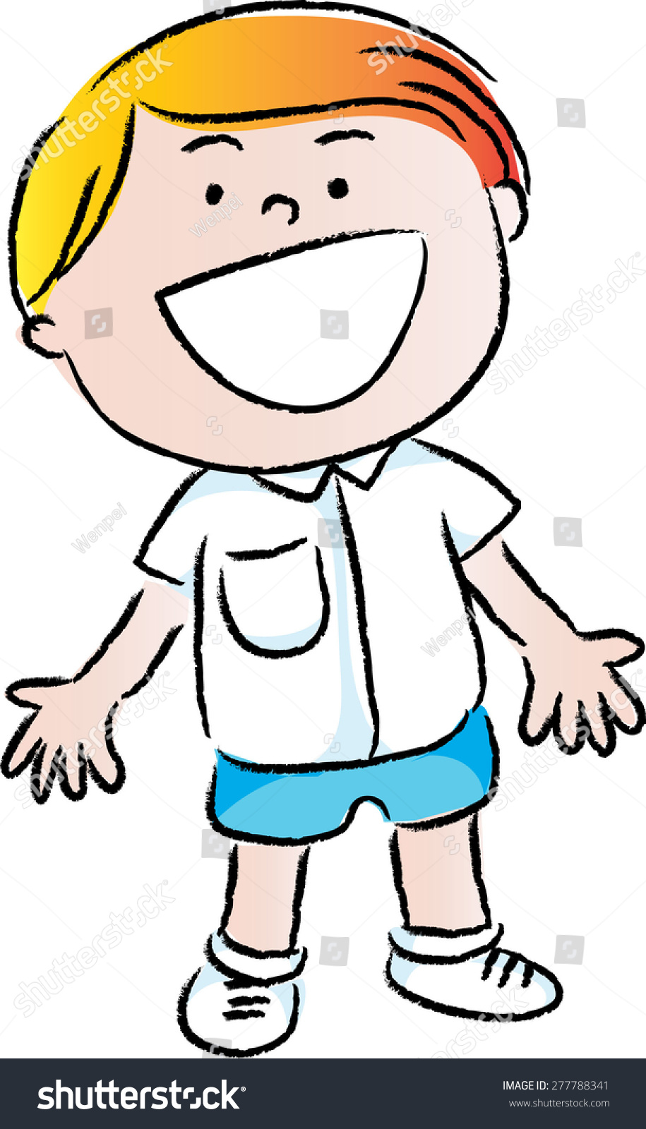 Boy School Uniform Stock Vector (Royalty Free) 277788341 Shutterstock