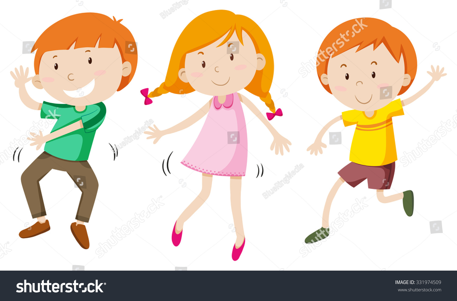 Boys Girl Dancing Illustration Stock Vector 331974509 - Shutterstock